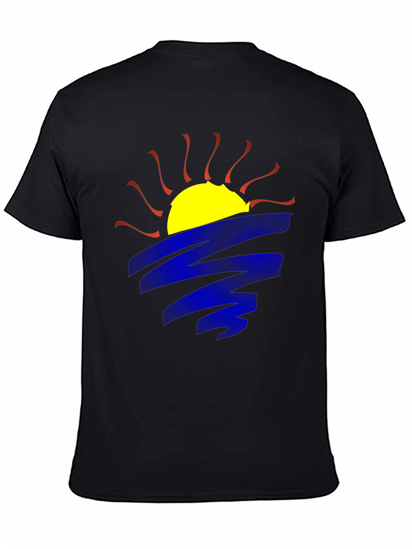 Sunset Graphic Black T-Shirt