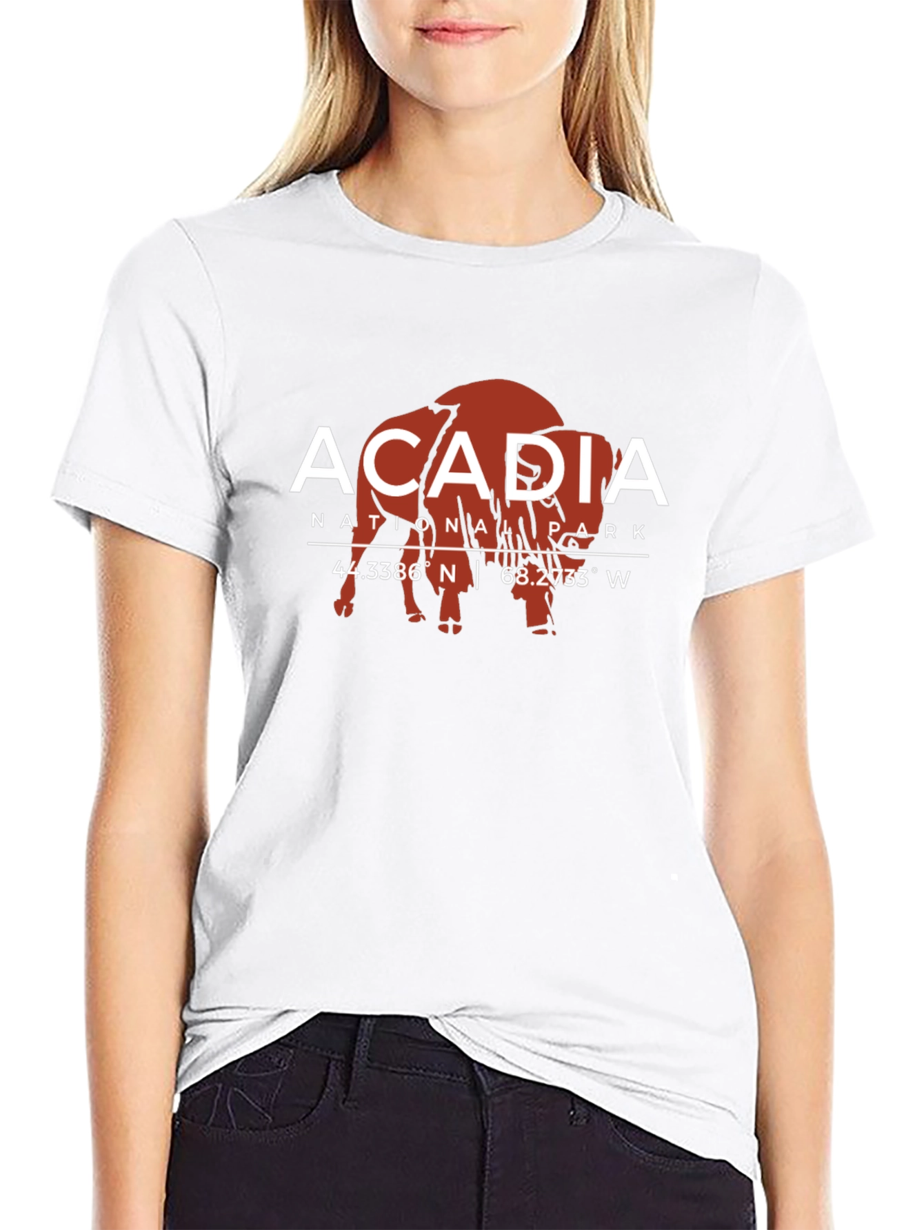 Acadia National Park Bison Graphic Tee
