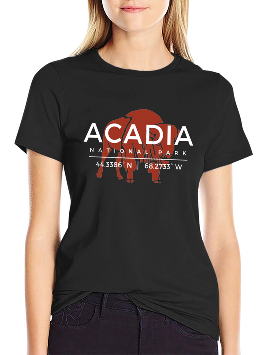 Acadia National Park Bison Graphic Tee
