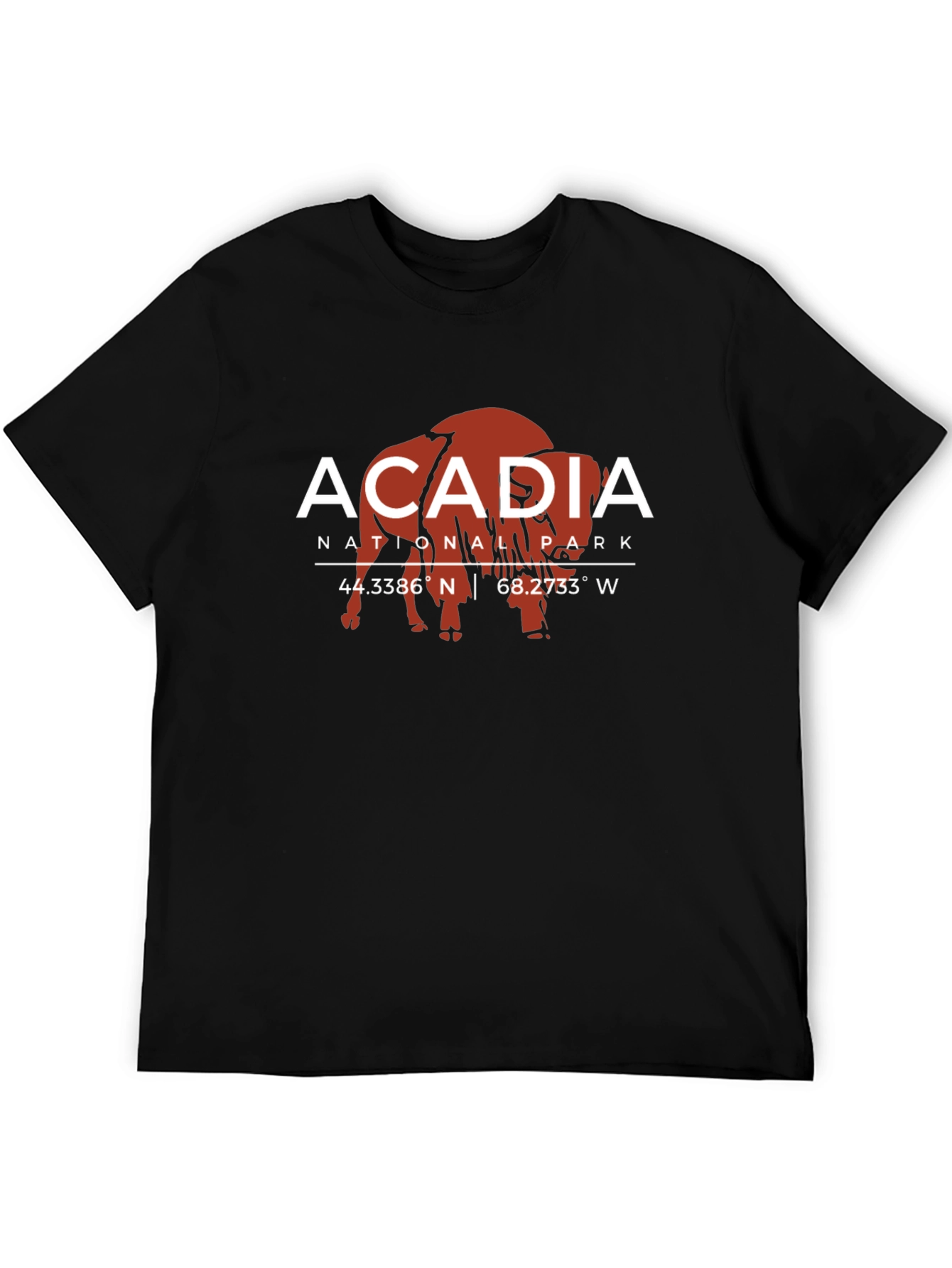 Acadia National Park Bison Graphic Tee