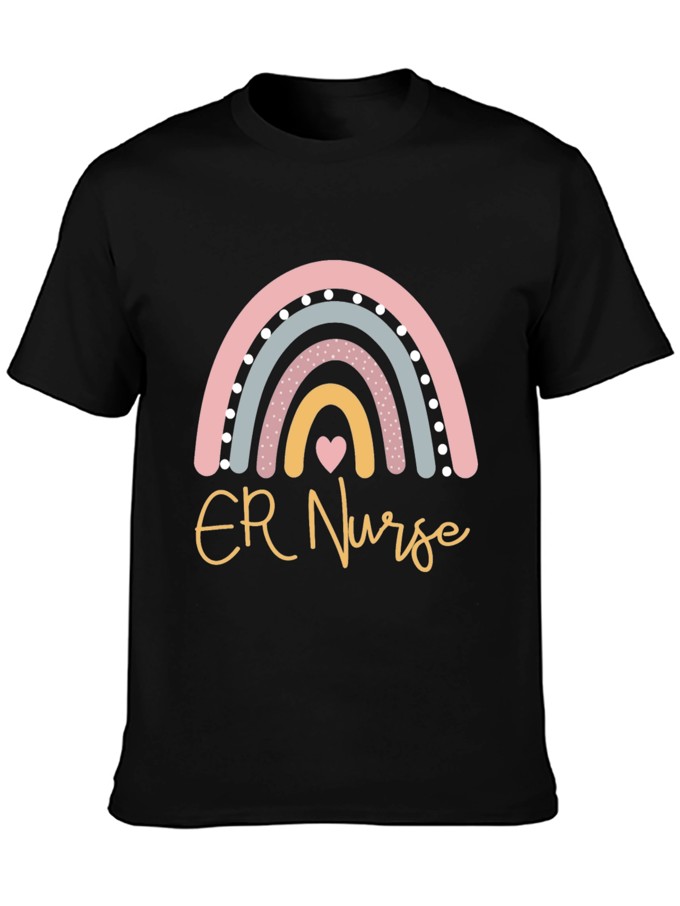 ER Nurse Rainbow Graphic T-Shirt
