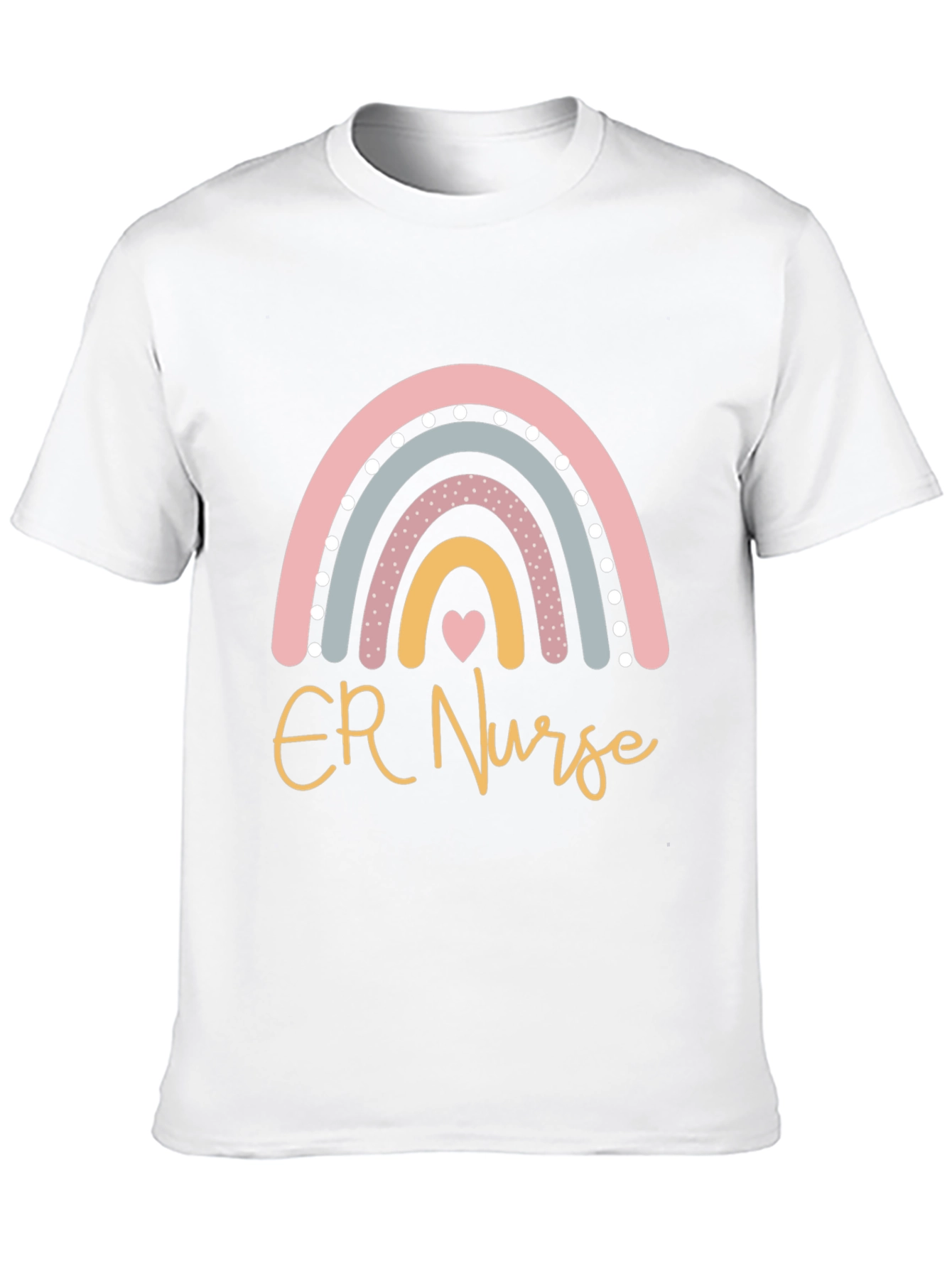 ER Nurse Rainbow Graphic T-Shirt