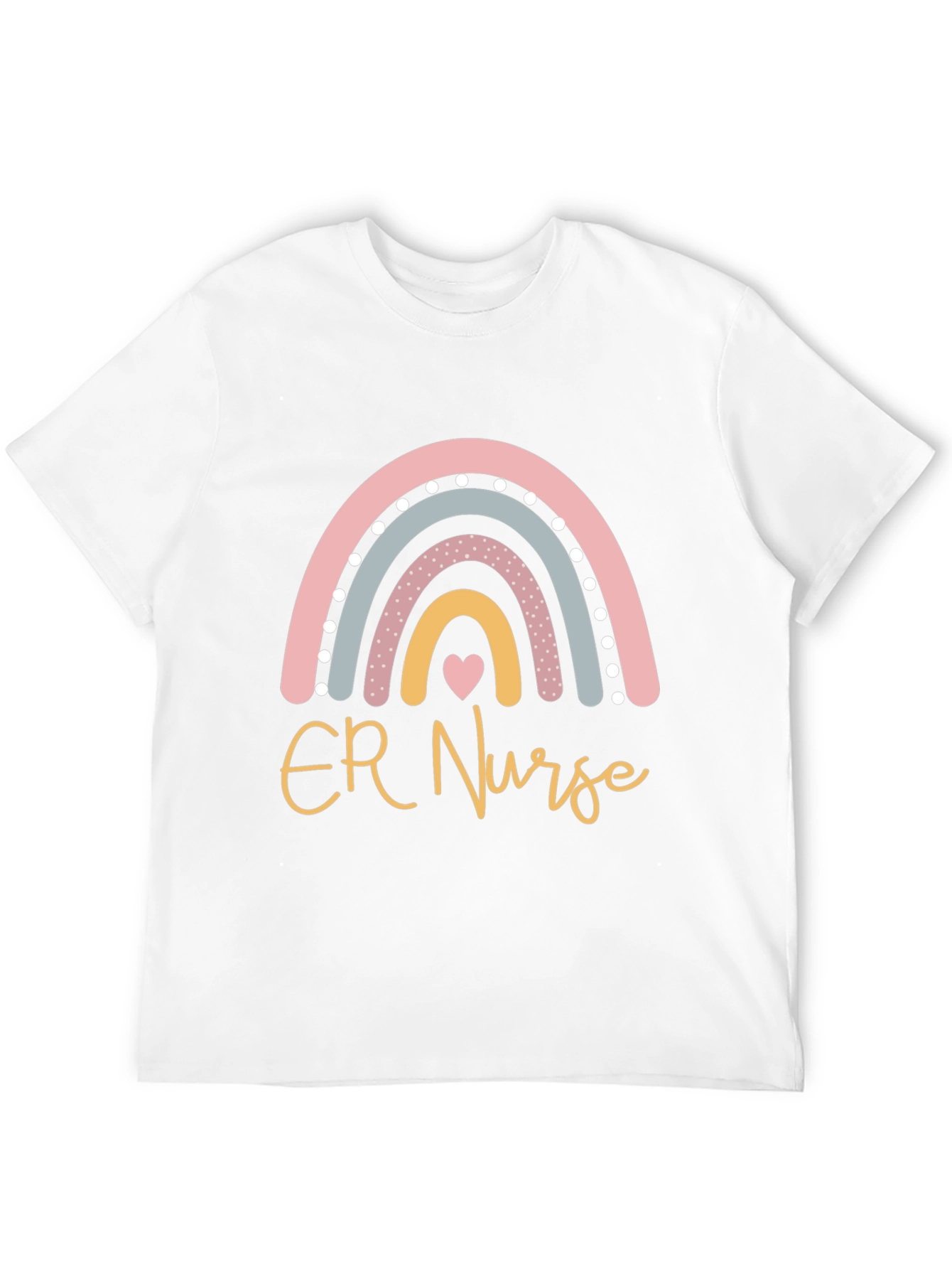 ER Nurse Rainbow Graphic T-Shirt