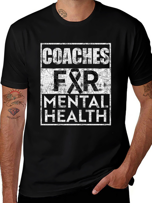 Coaches for Mental Health T-Shirt - Support Awareness