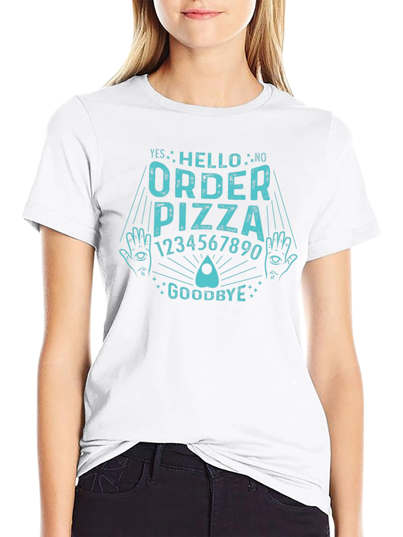 Order Pizza Funny Ouija Board T-Shirt