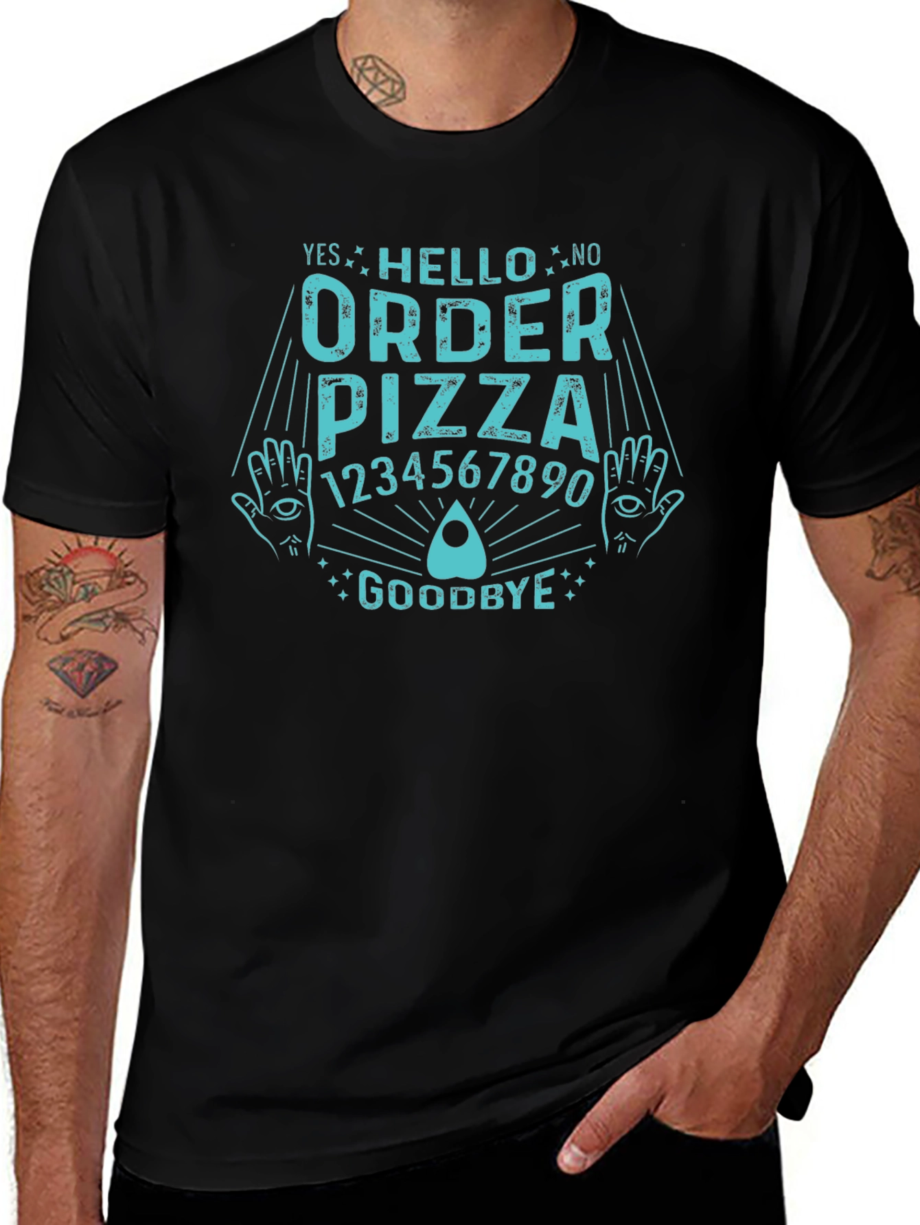 Order Pizza Funny Ouija Board T-Shirt