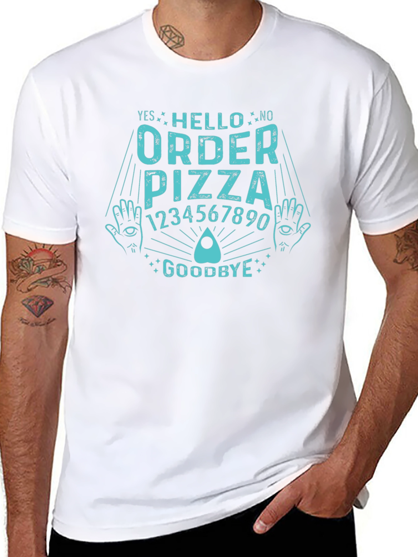 Order Pizza Funny Ouija Board T-Shirt