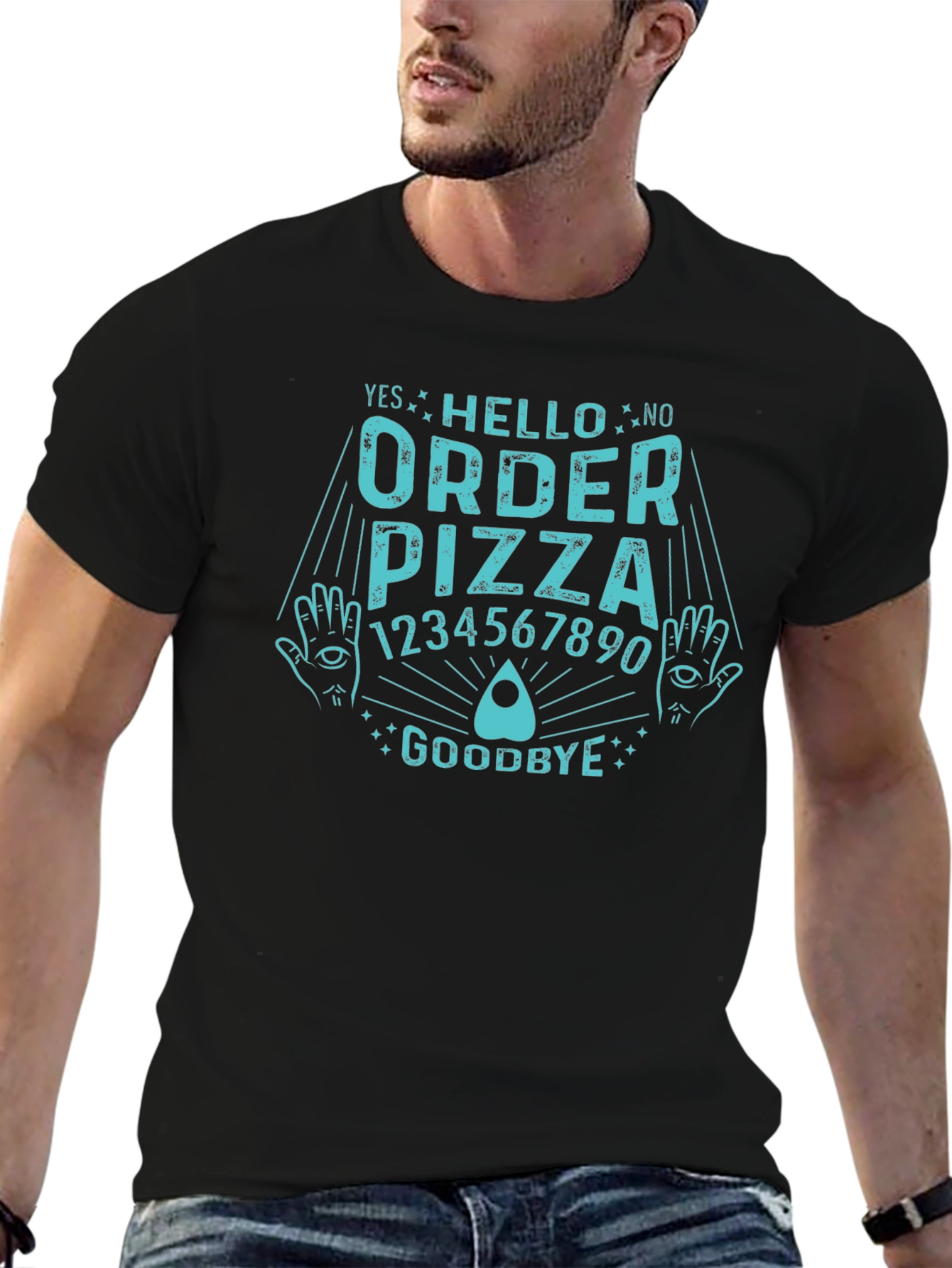 Order Pizza Funny Ouija Board T-Shirt