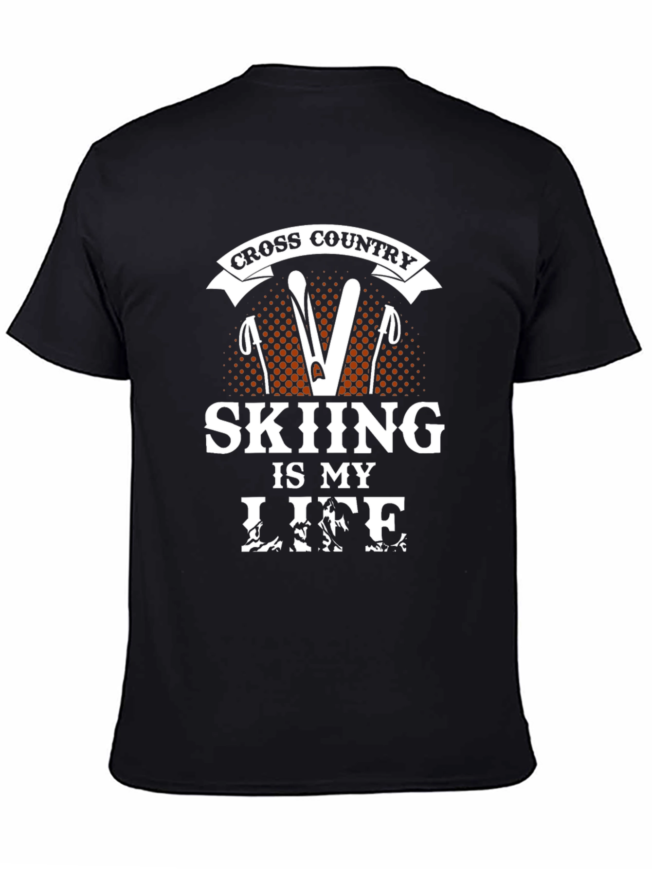 Cross Country Skiing Is My Life Graphic Tee