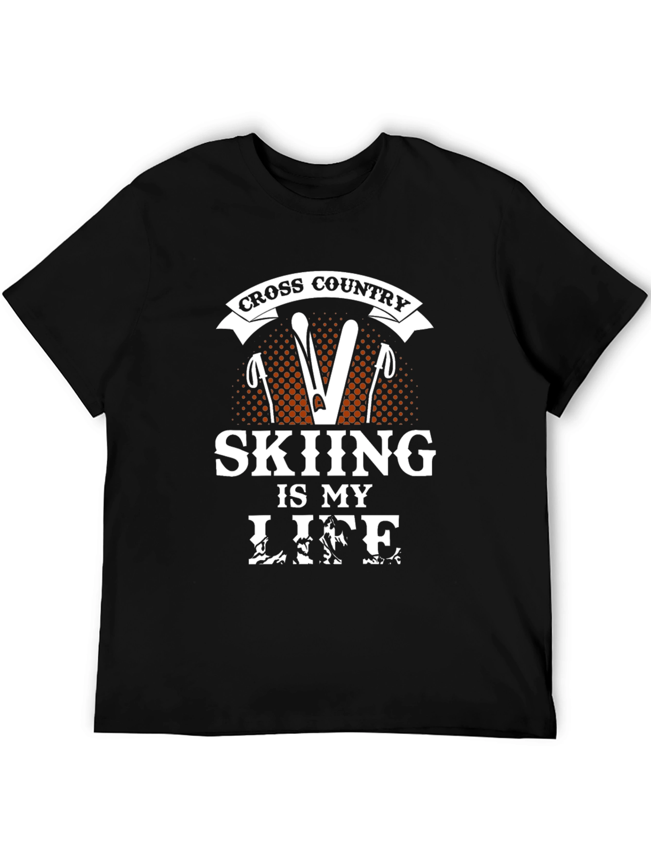 Cross Country Skiing Is My Life Graphic Tee