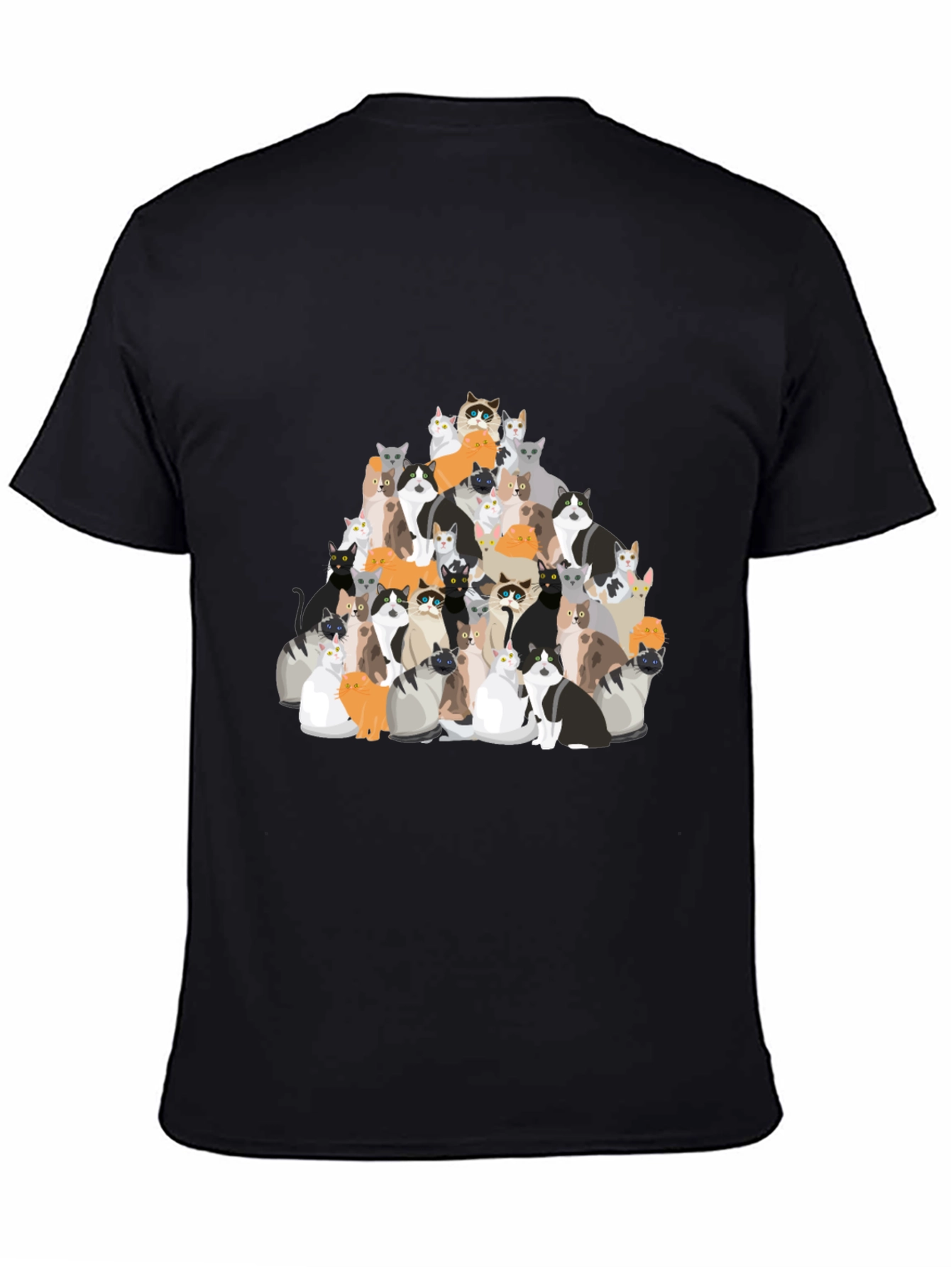 Cat Pile T-Shirt - Crazy Cat Lover Tee