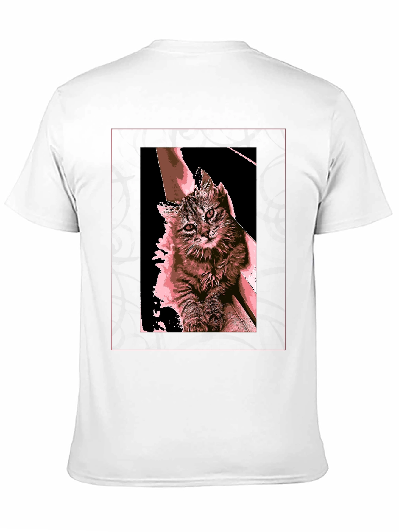 Cute Cat Graphic T-Shirt - Black