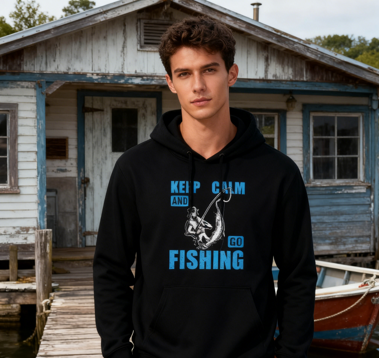 Outdoor Sports Fishing Quote Sweatshirt