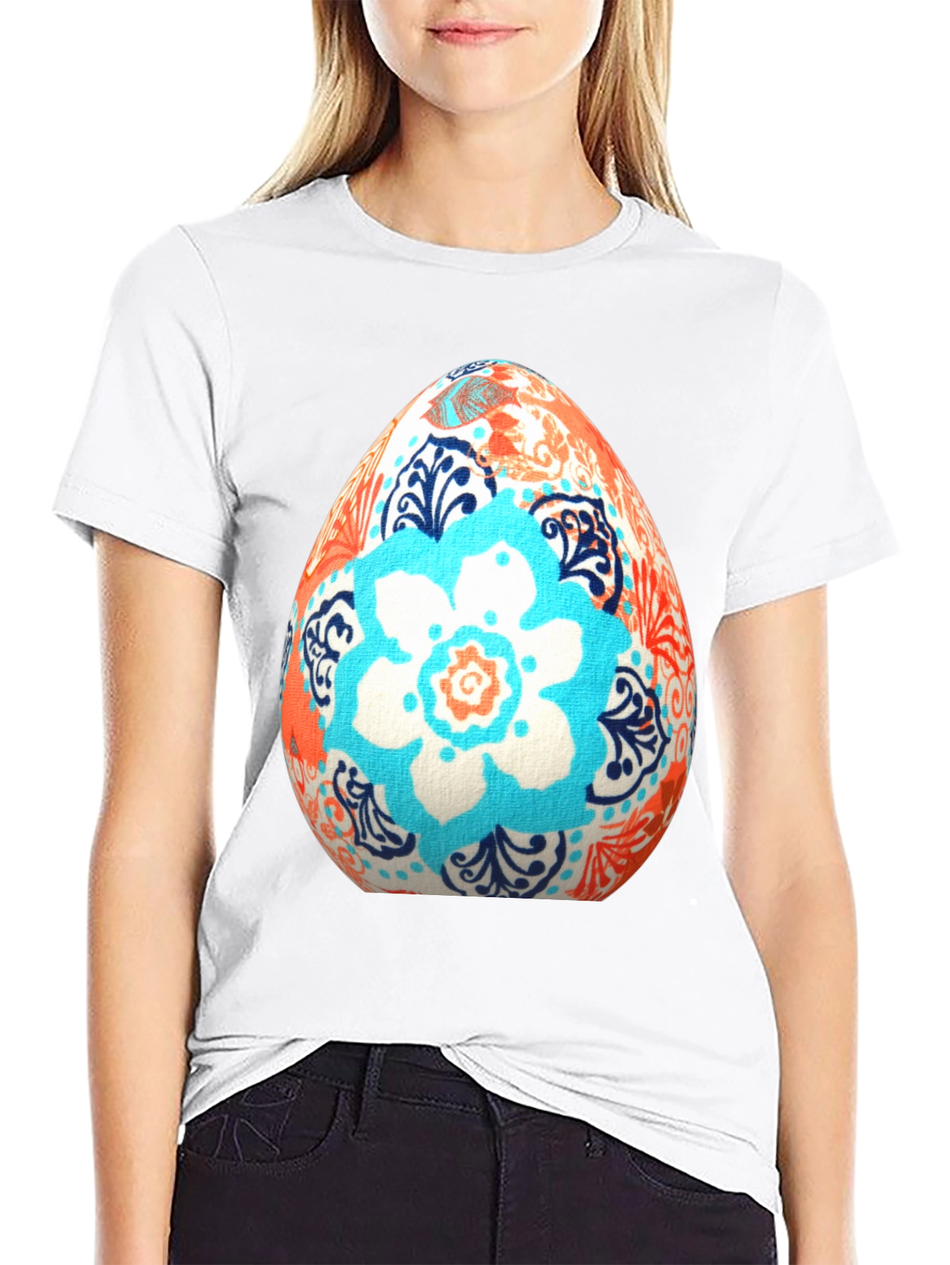 Floral Easter Egg T-Shirt