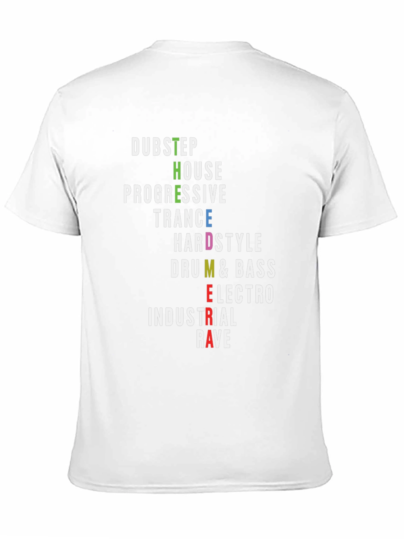 Electronic Music Genre Word Art T-Shirt