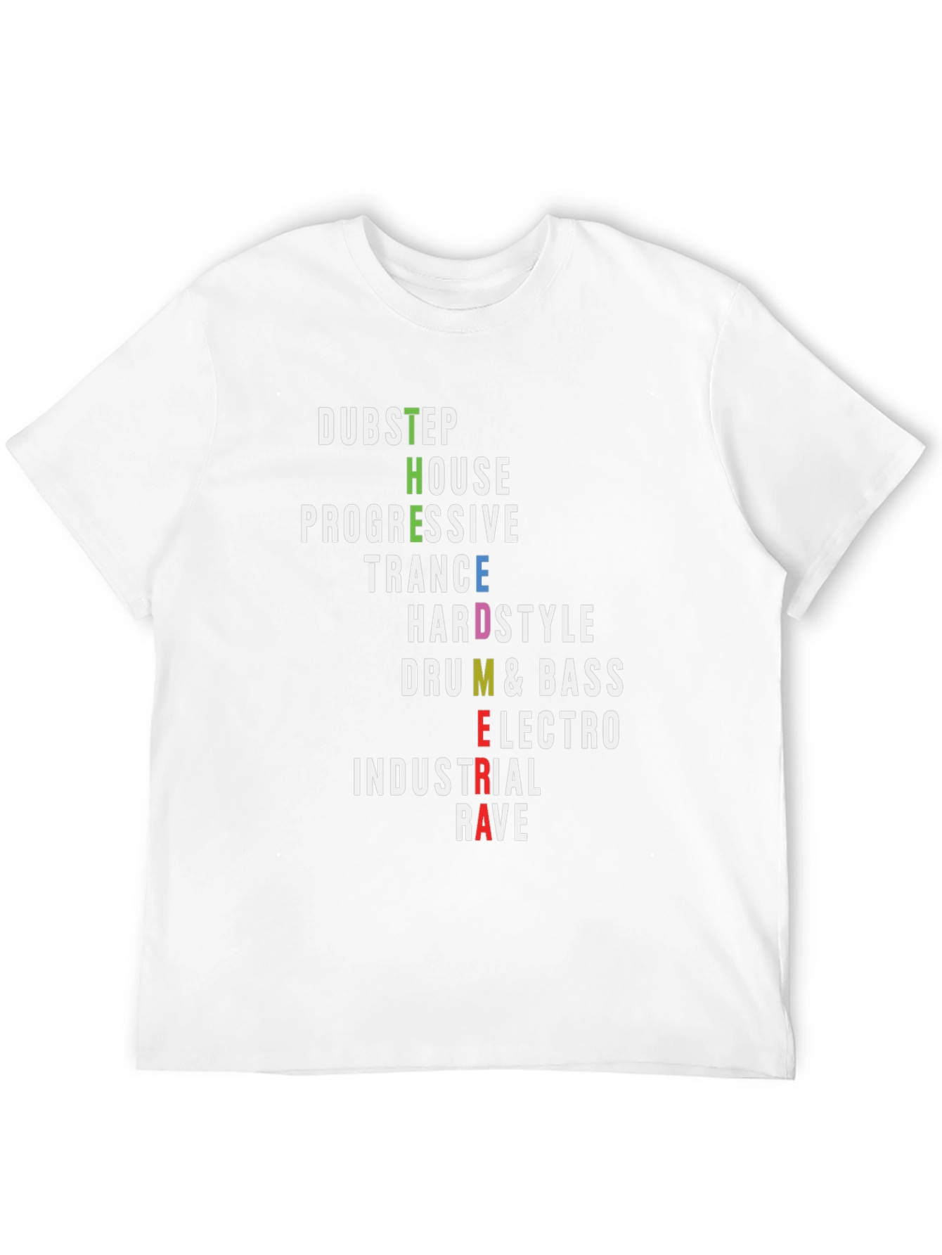 Electronic Music Genre Word Art T-Shirt