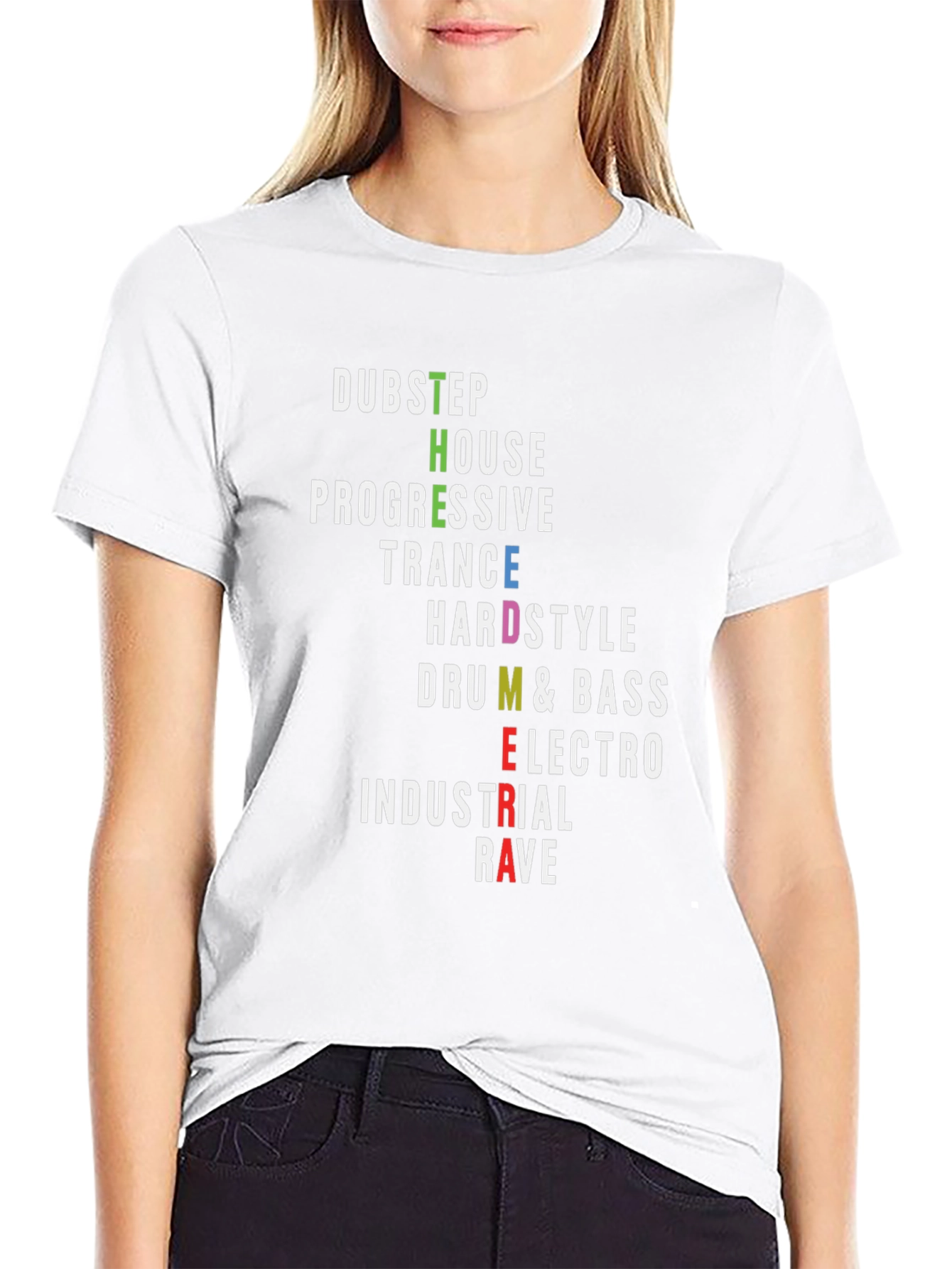 Electronic Music Genre Word Art T-Shirt