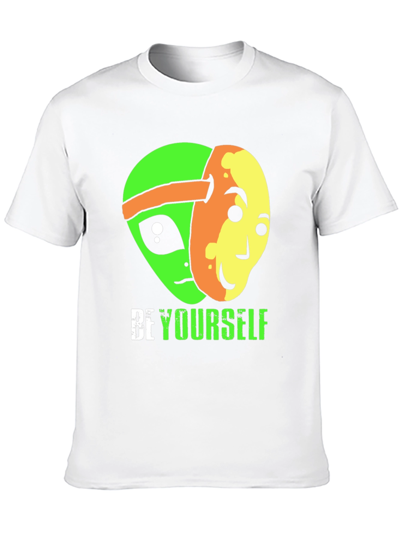 Be Yourself Alien Graphic Tee - Black
