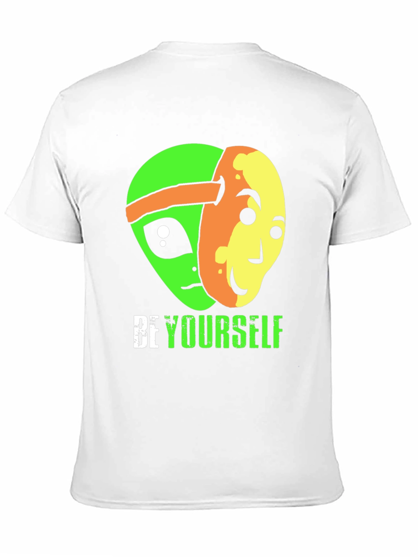 Be Yourself Alien Graphic Tee - Black