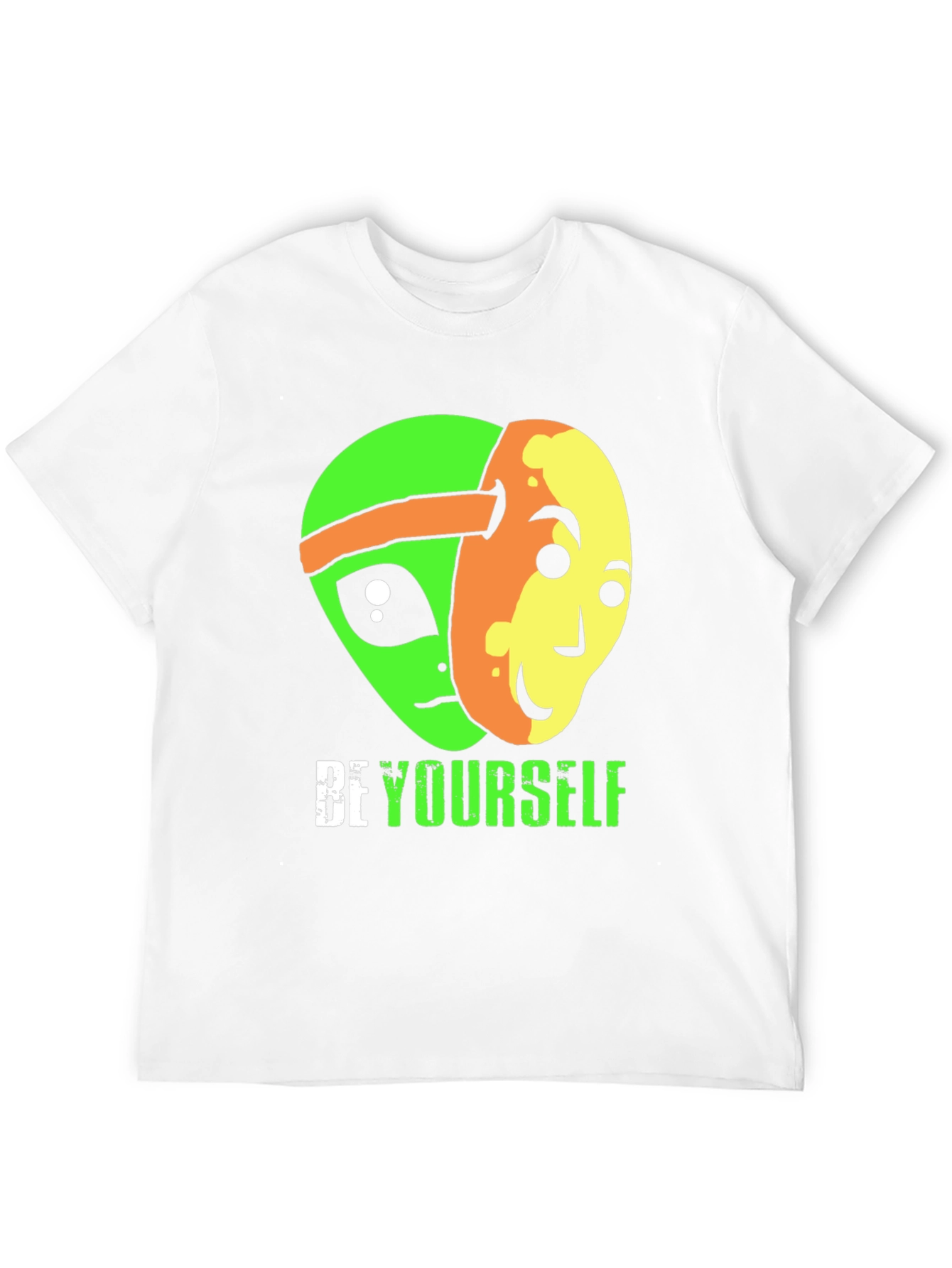 Be Yourself Alien Graphic Tee - Black