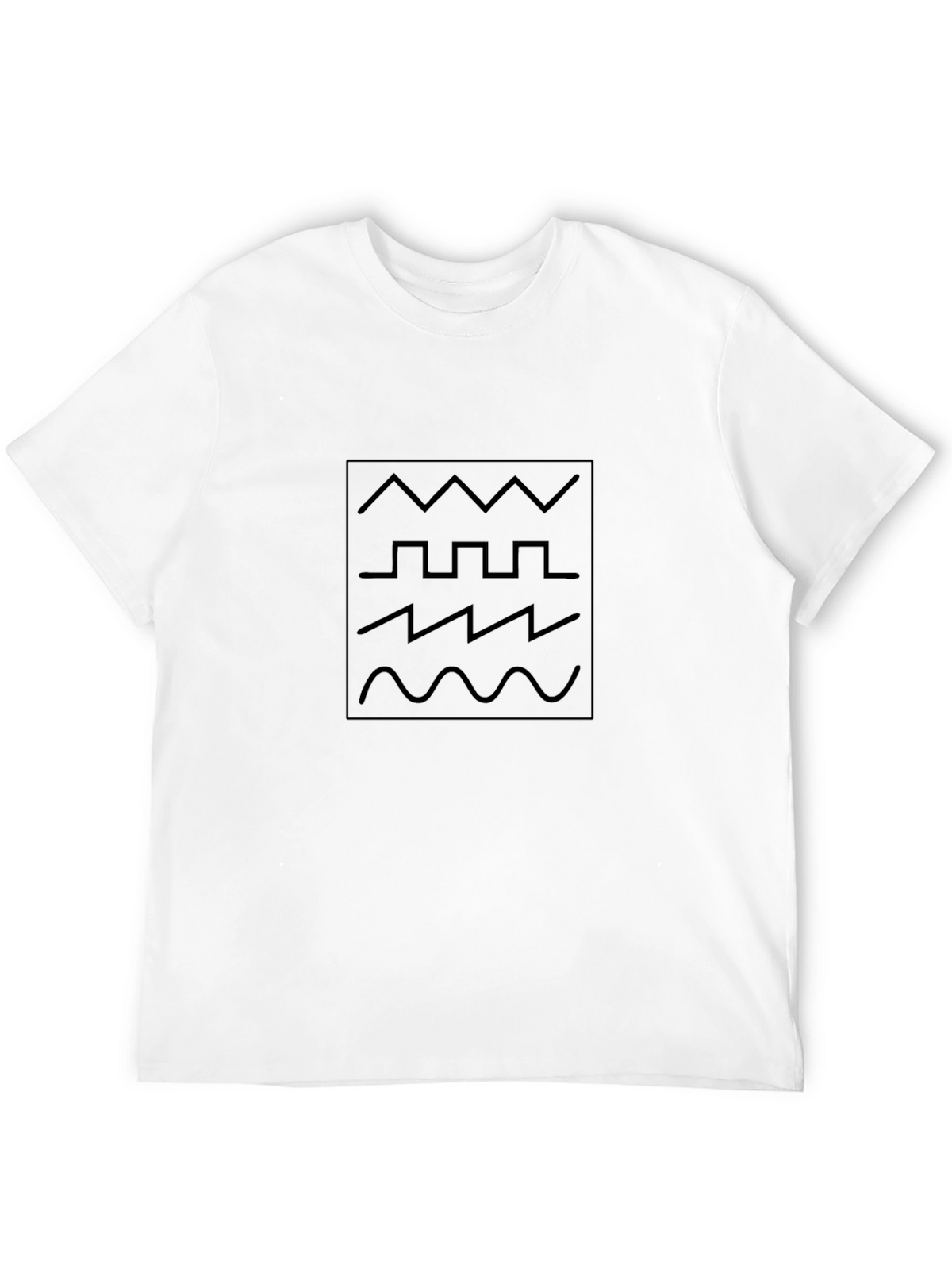 Signal Wave T-Shirt - Modern Geometric Design