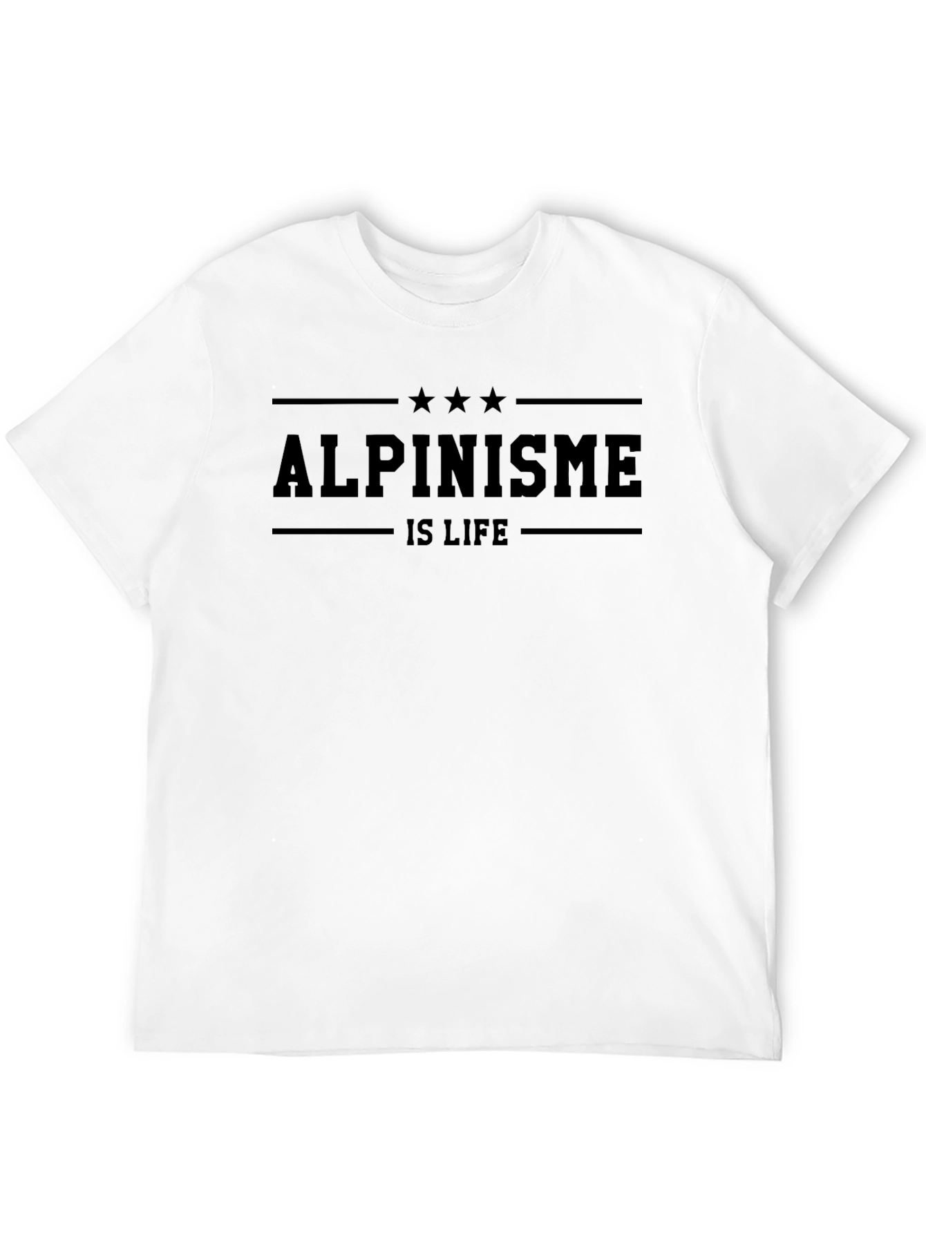 Alpinisme Is Life Black T-Shirt