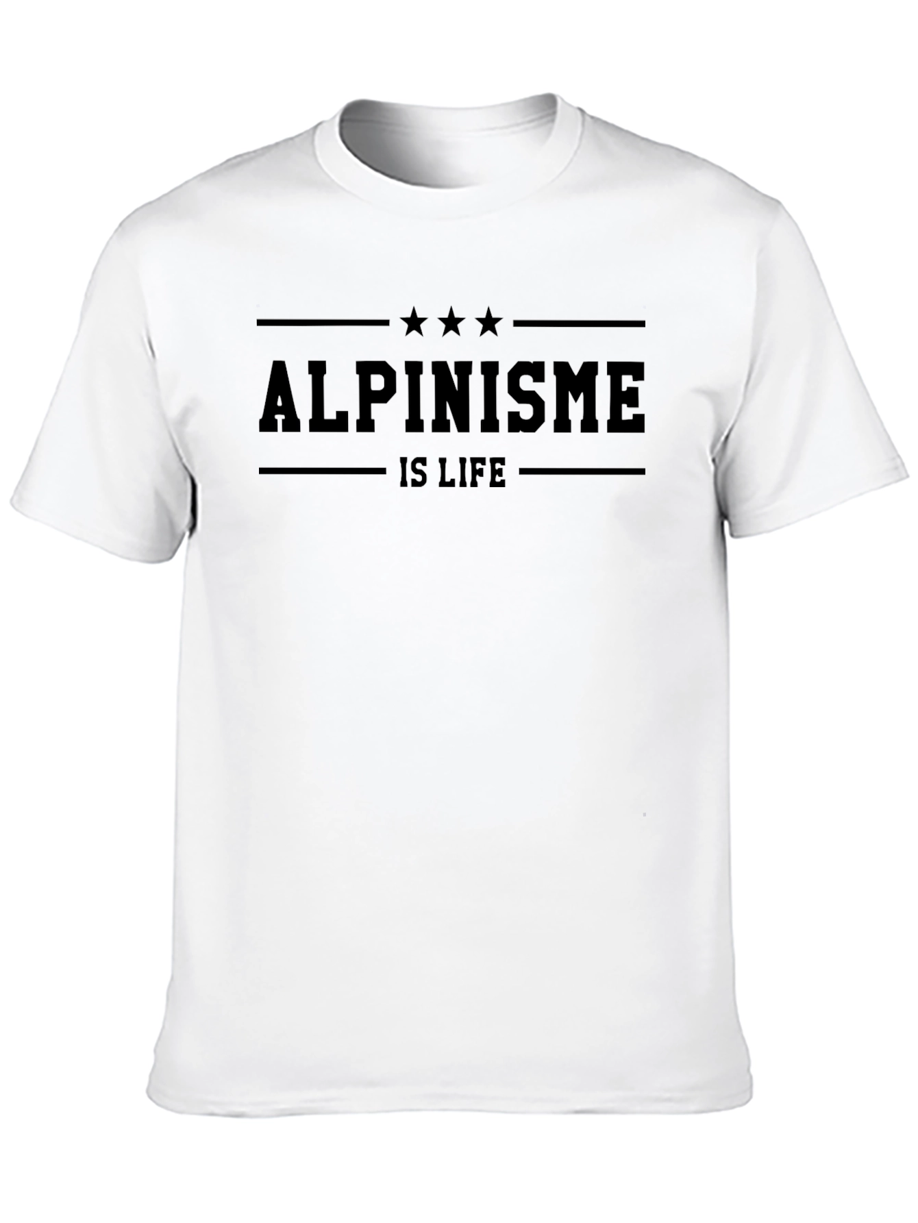 Alpinisme Is Life Black T-Shirt