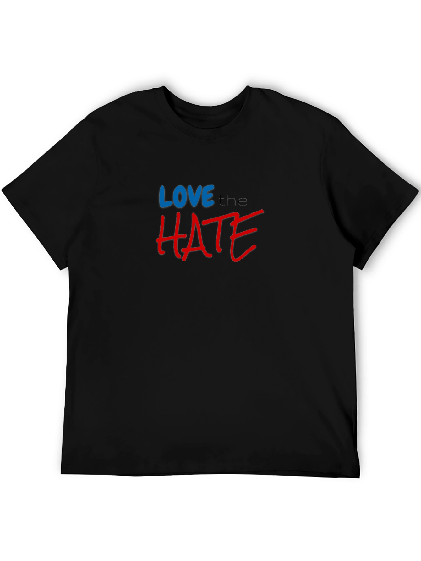 Love The Hate Black Graphic Tee