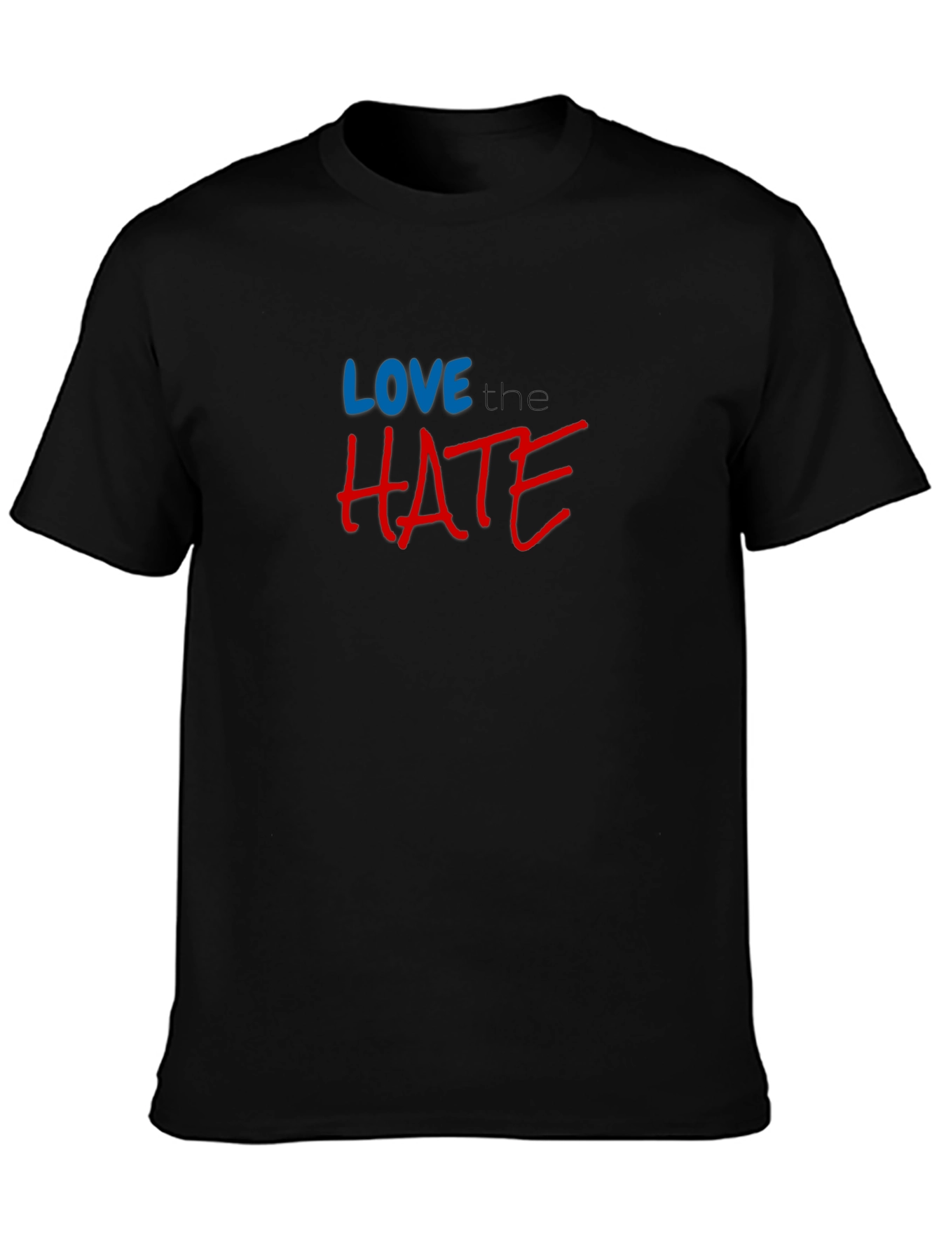 Love The Hate Black Graphic Tee