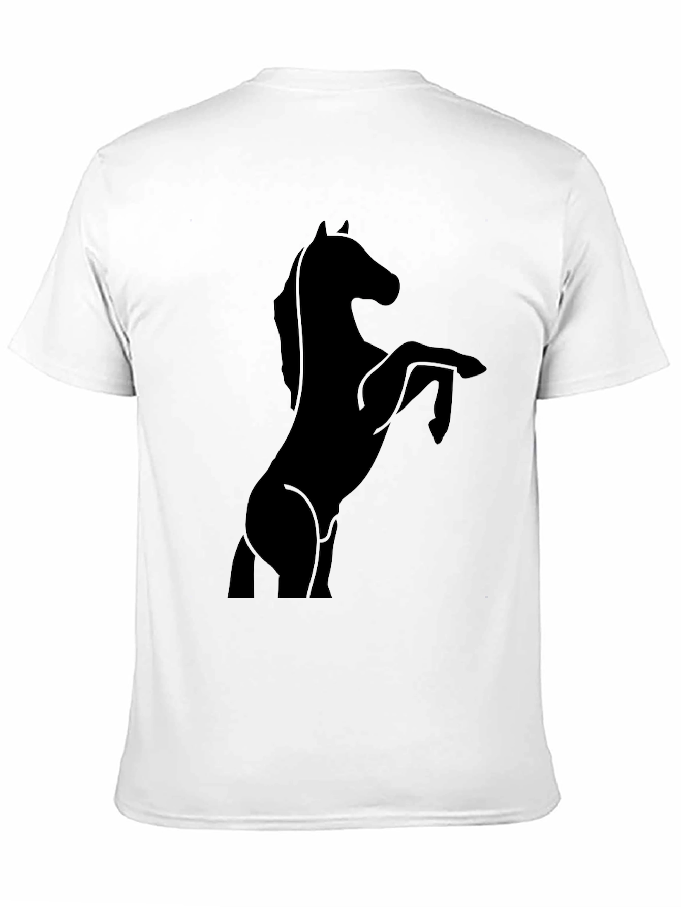 Black Horse Silhouette Graphic T-Shirt