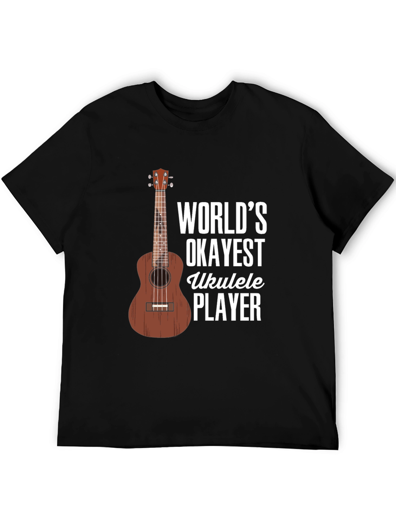 Worlds Okayest Ukulele Player Graphic T-Shirt