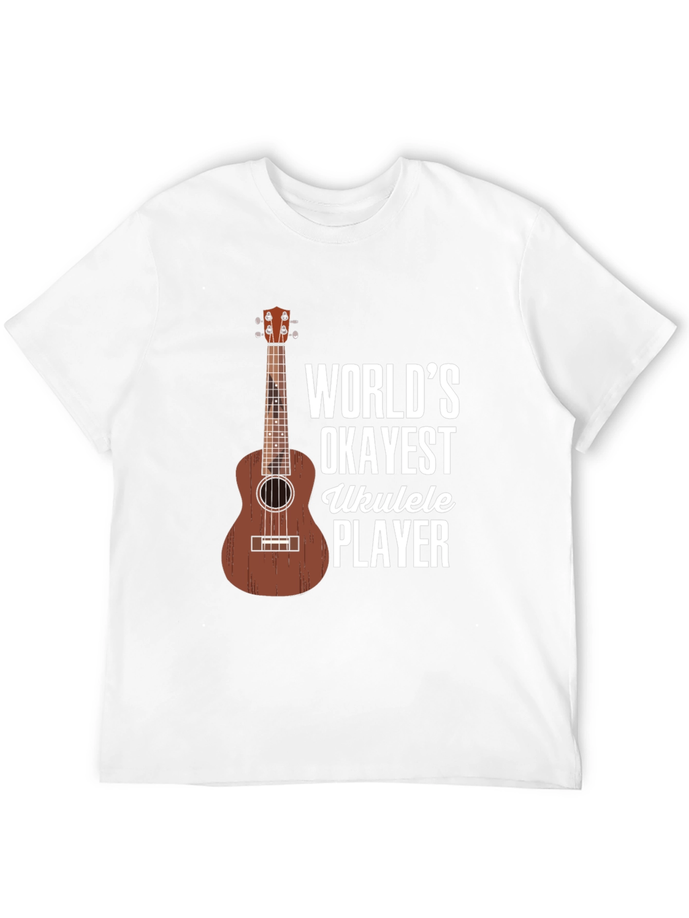 Worlds Okayest Ukulele Player Graphic T-Shirt