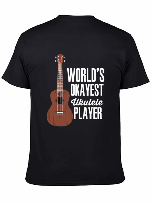 Worlds Okayest Ukulele Player Graphic T-Shirt