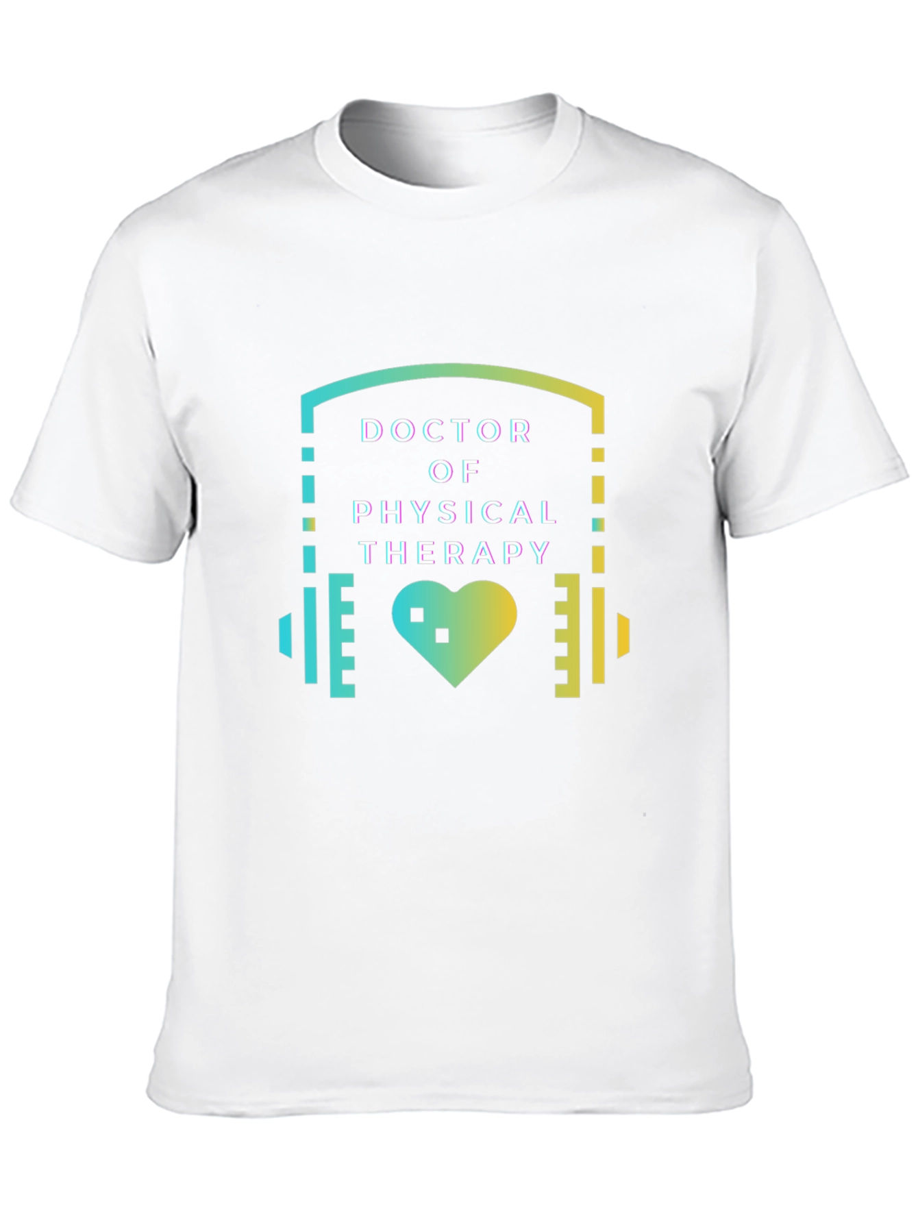 Doctor of Physical Therapy T-Shirt - Heartbeat Design