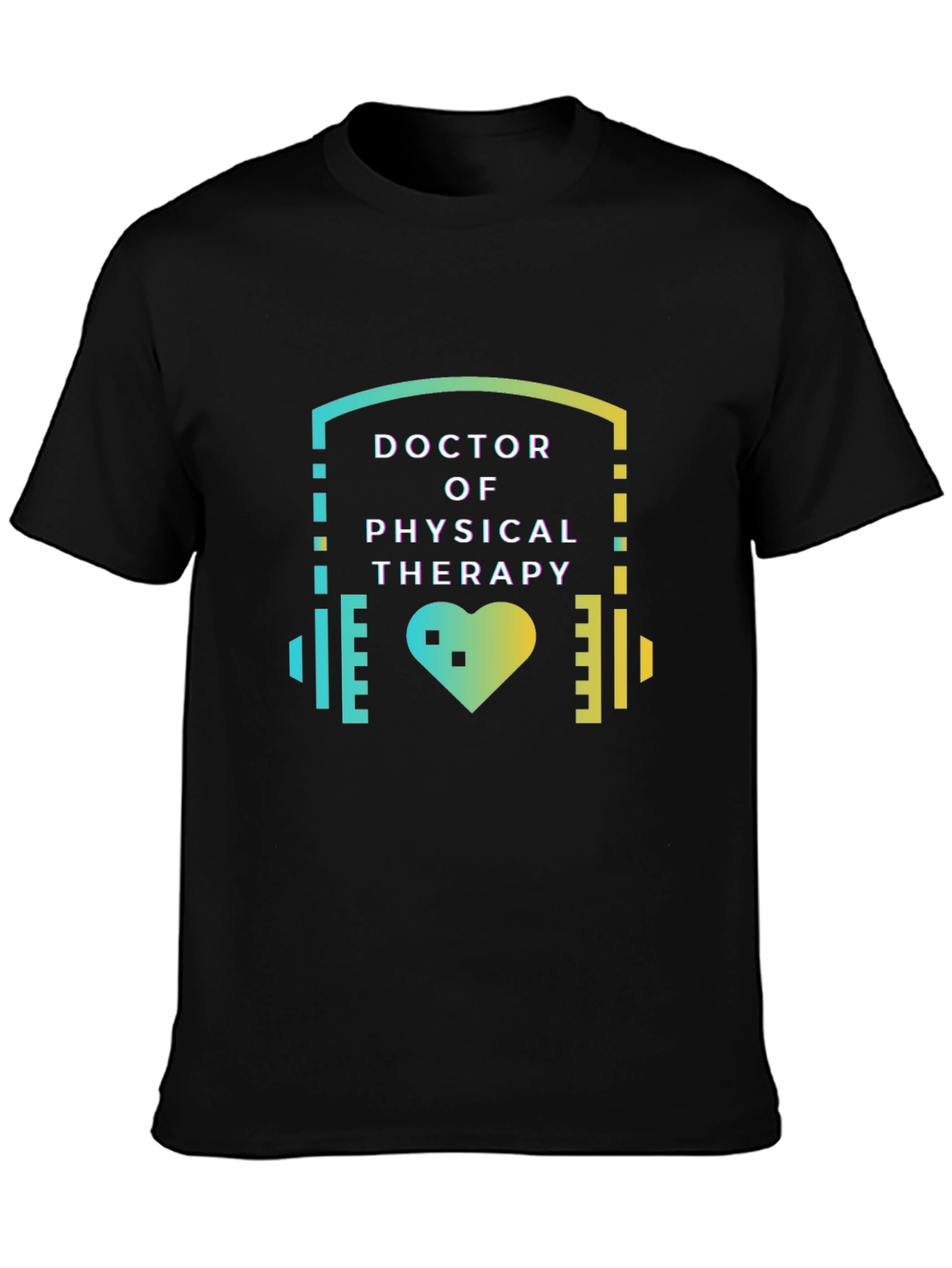 Doctor of Physical Therapy T-Shirt - Heartbeat Design