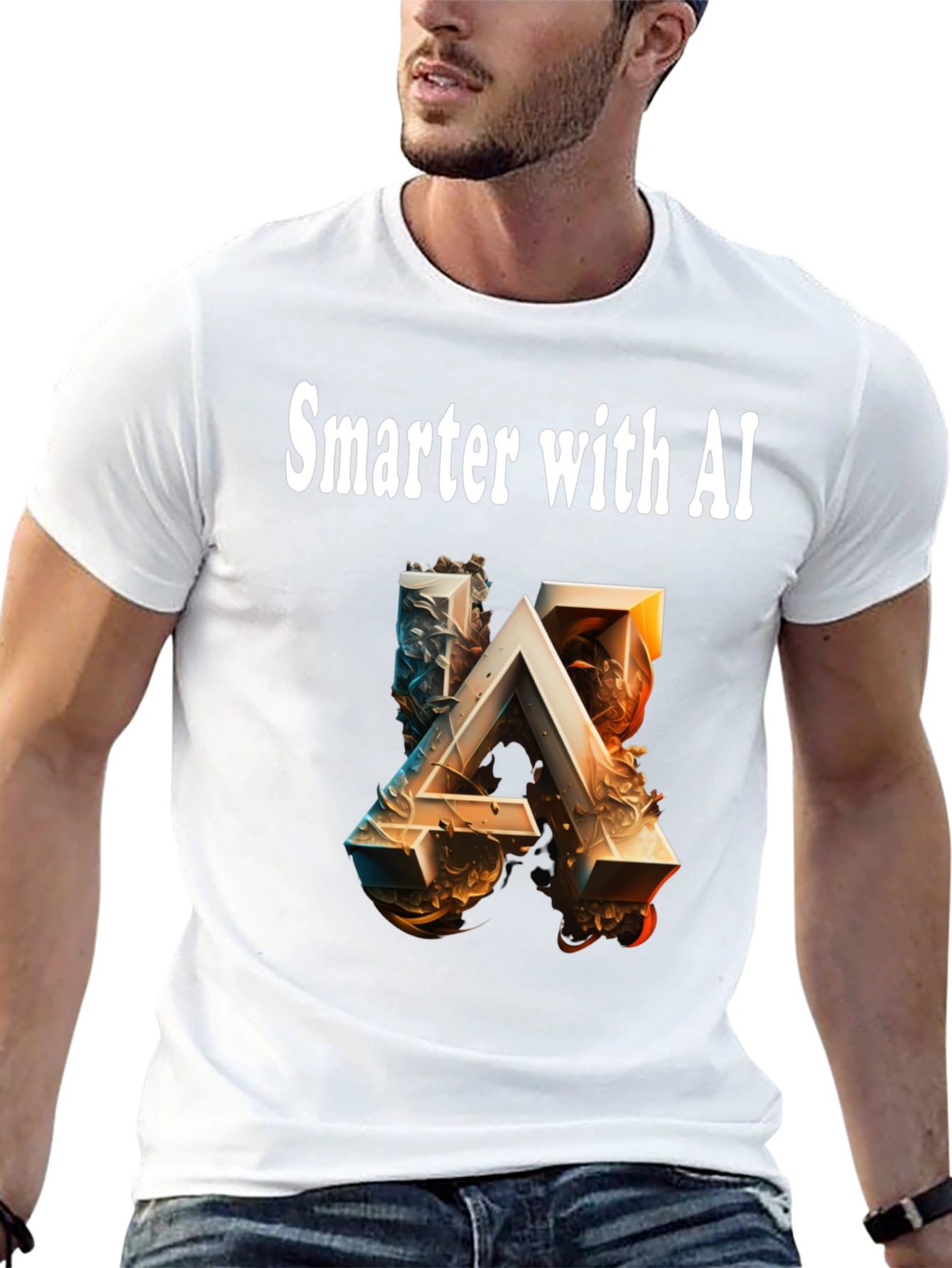 Smarter with AI Graphic T-Shirt