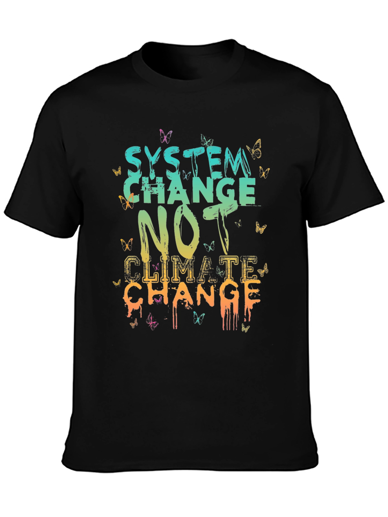 System Change Graphic Tee - Climate Activism Shirt