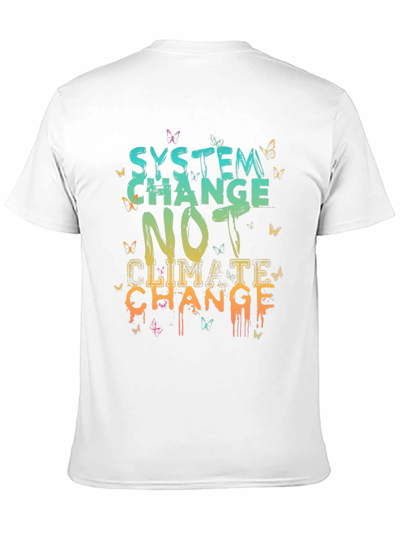 System Change Graphic Tee - Climate Activism Shirt
