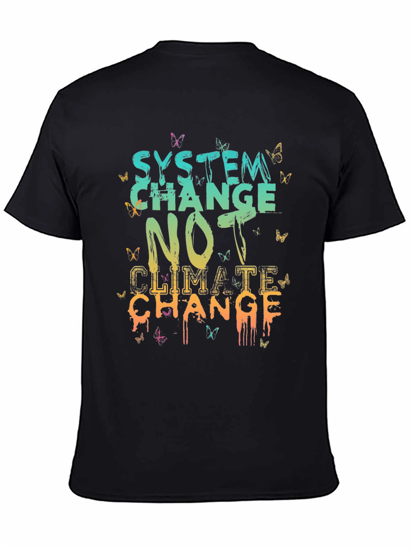System Change Graphic Tee - Climate Activism Shirt
