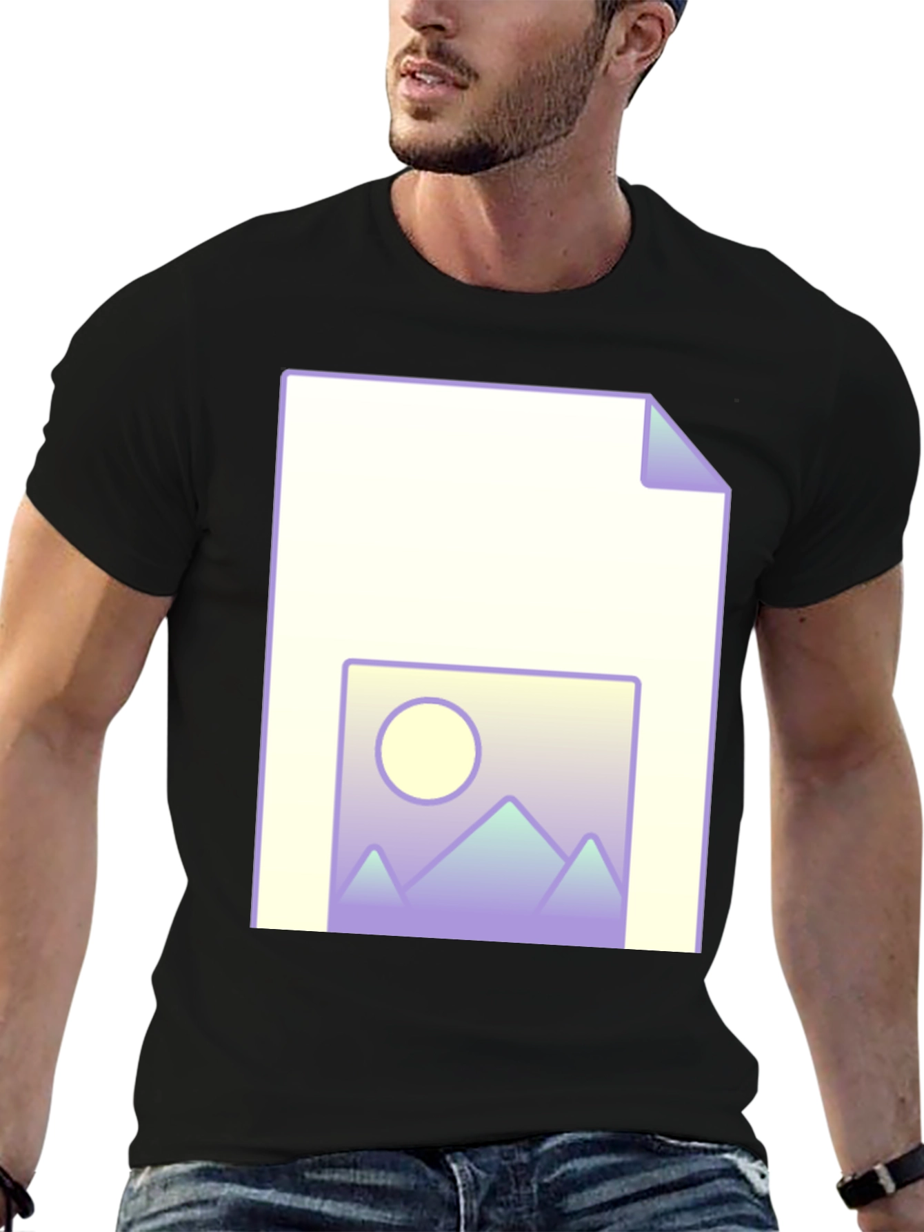 Geometric Landscape File T-Shirt