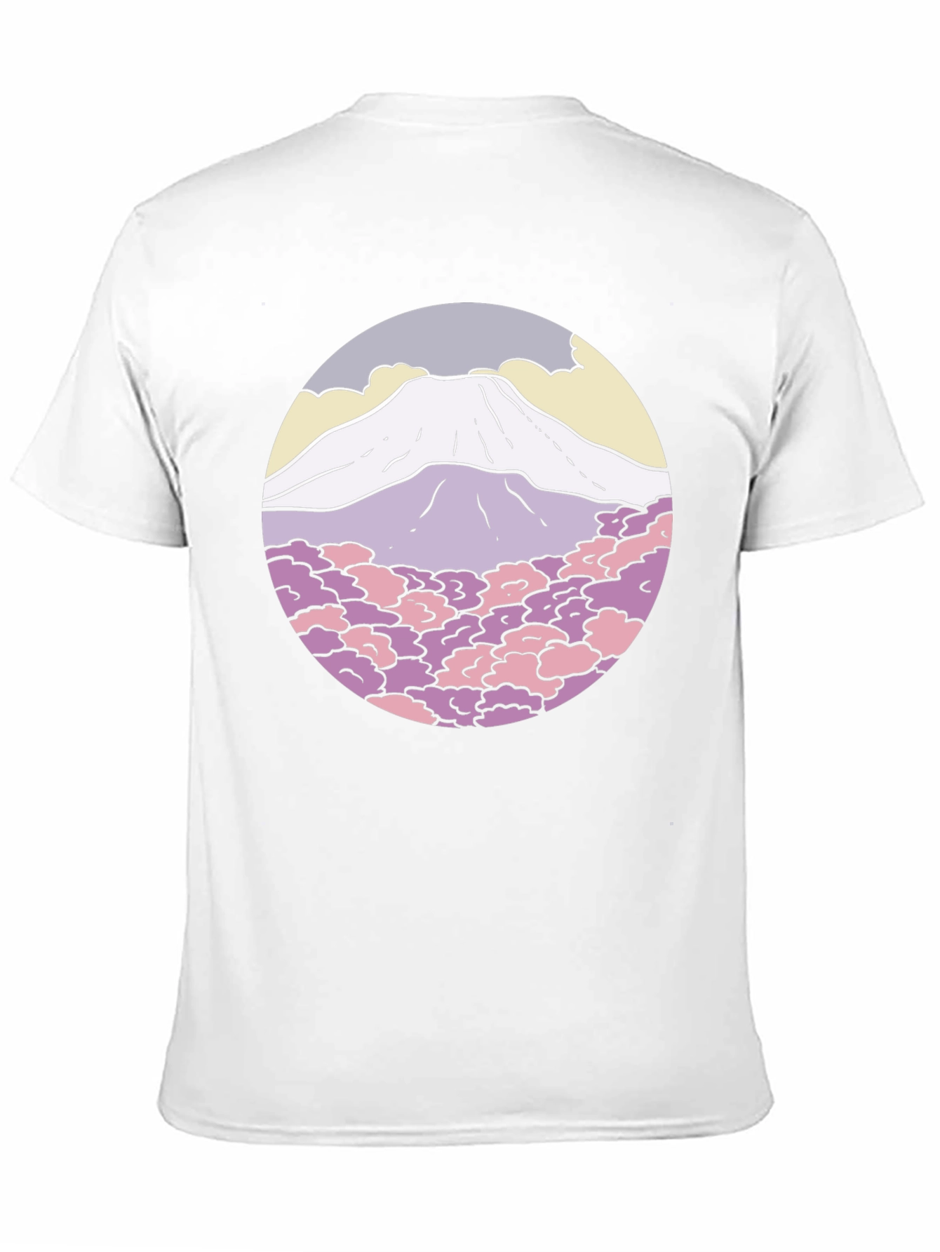 Mountain Graphic Tee - Unique Circle Design Shirt