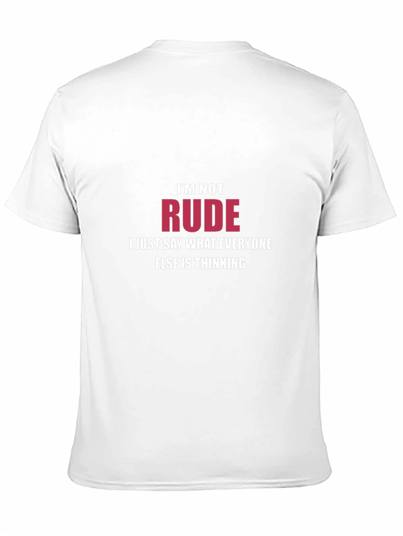 Im Not Rude Mens Black Graphic T-Shirt
