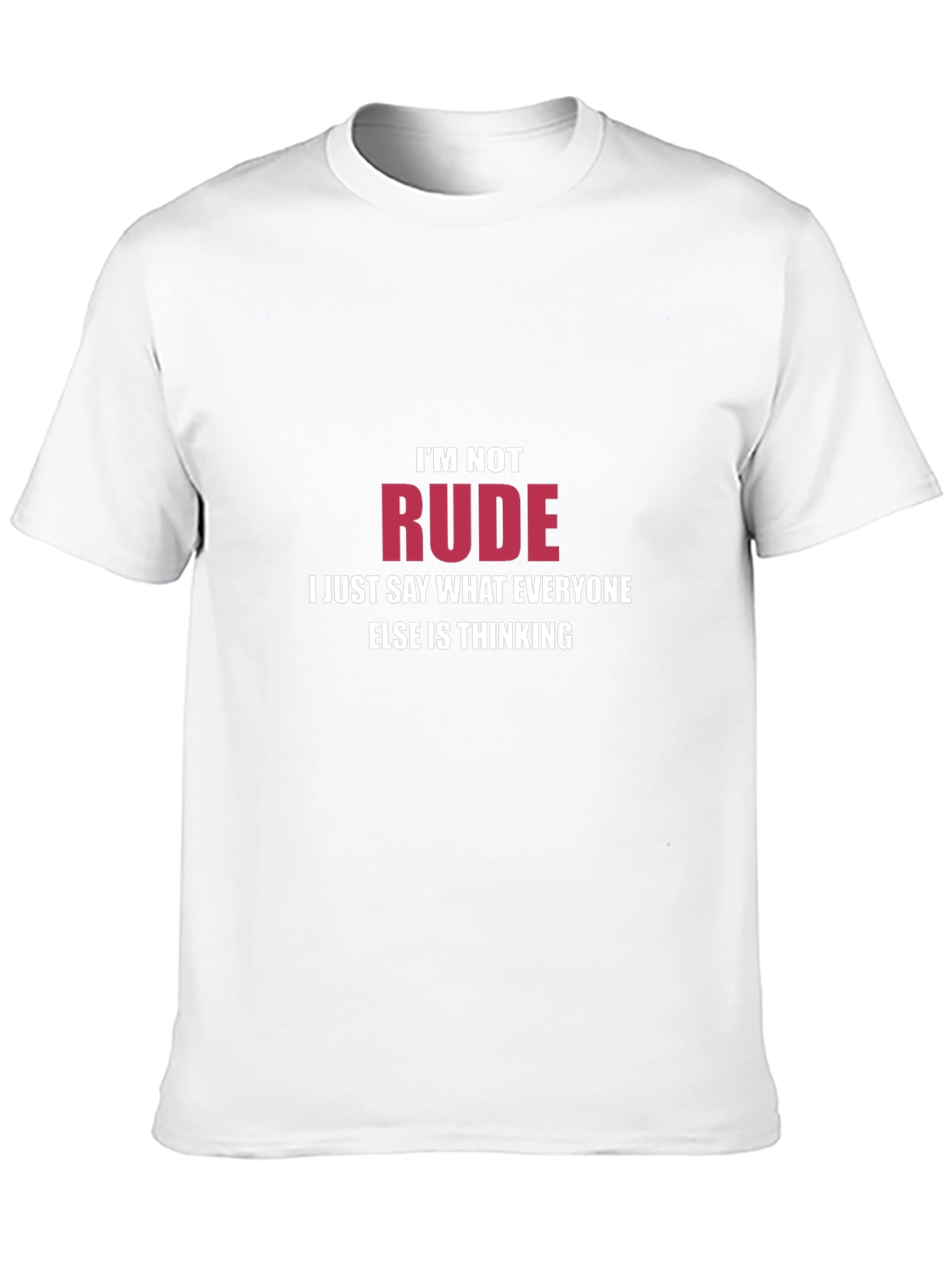 Im Not Rude Mens Black Graphic T-Shirt