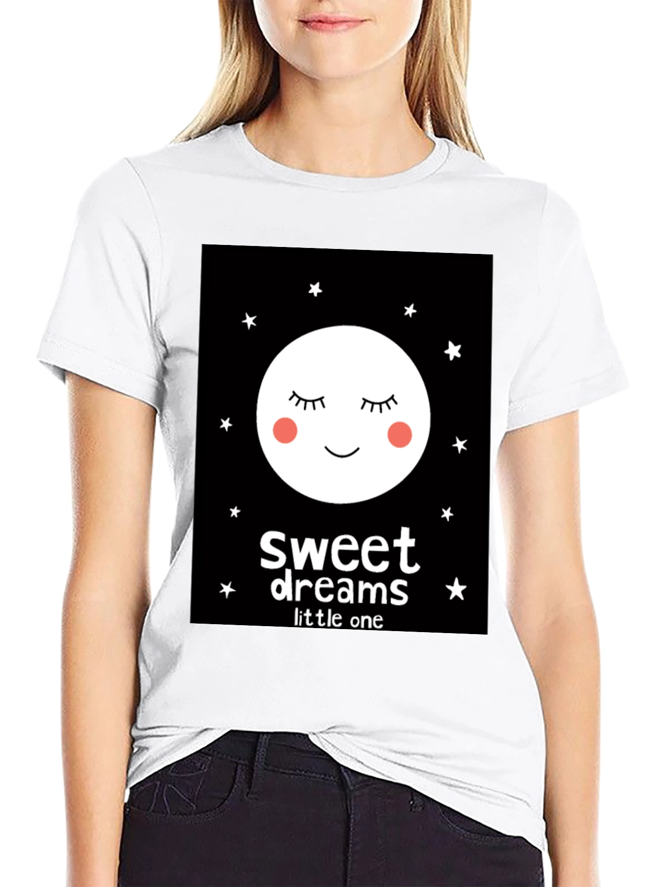 Sweet Dreams Little One Graphic Tee - Black