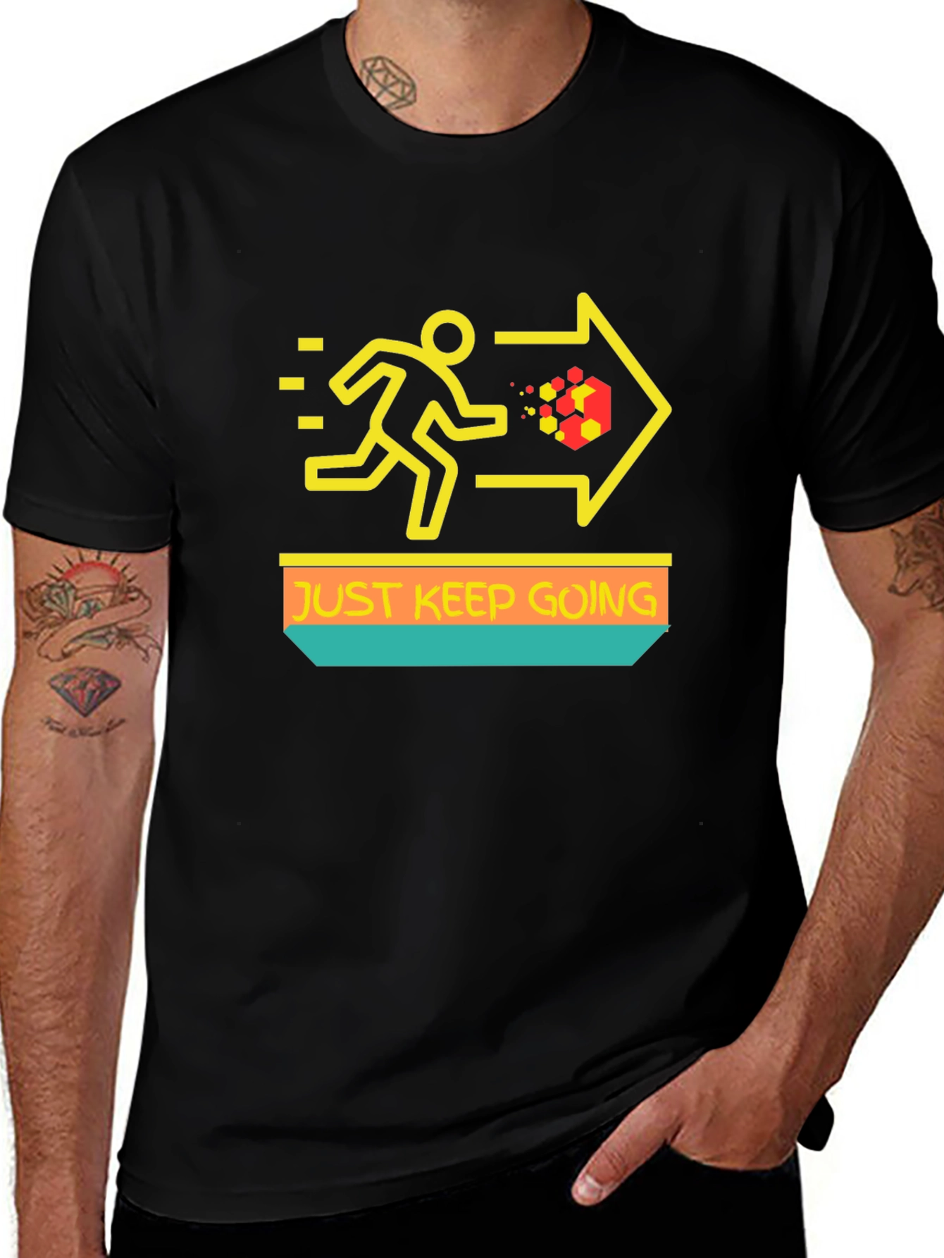 Just Keep Going T-Shirt - Motivational Graphic Tee