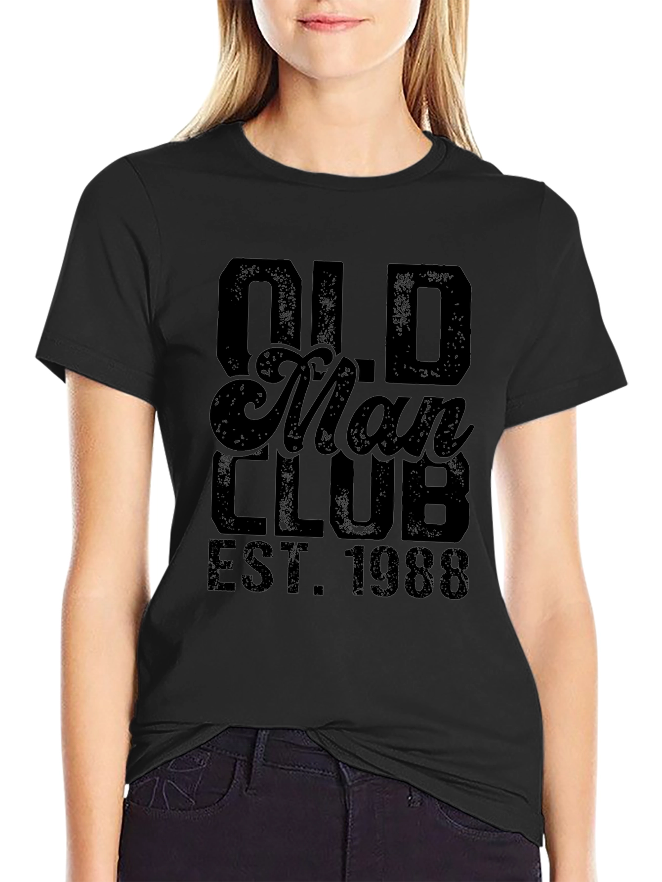 Old Man Club EST. 1988 Black T-Shirt