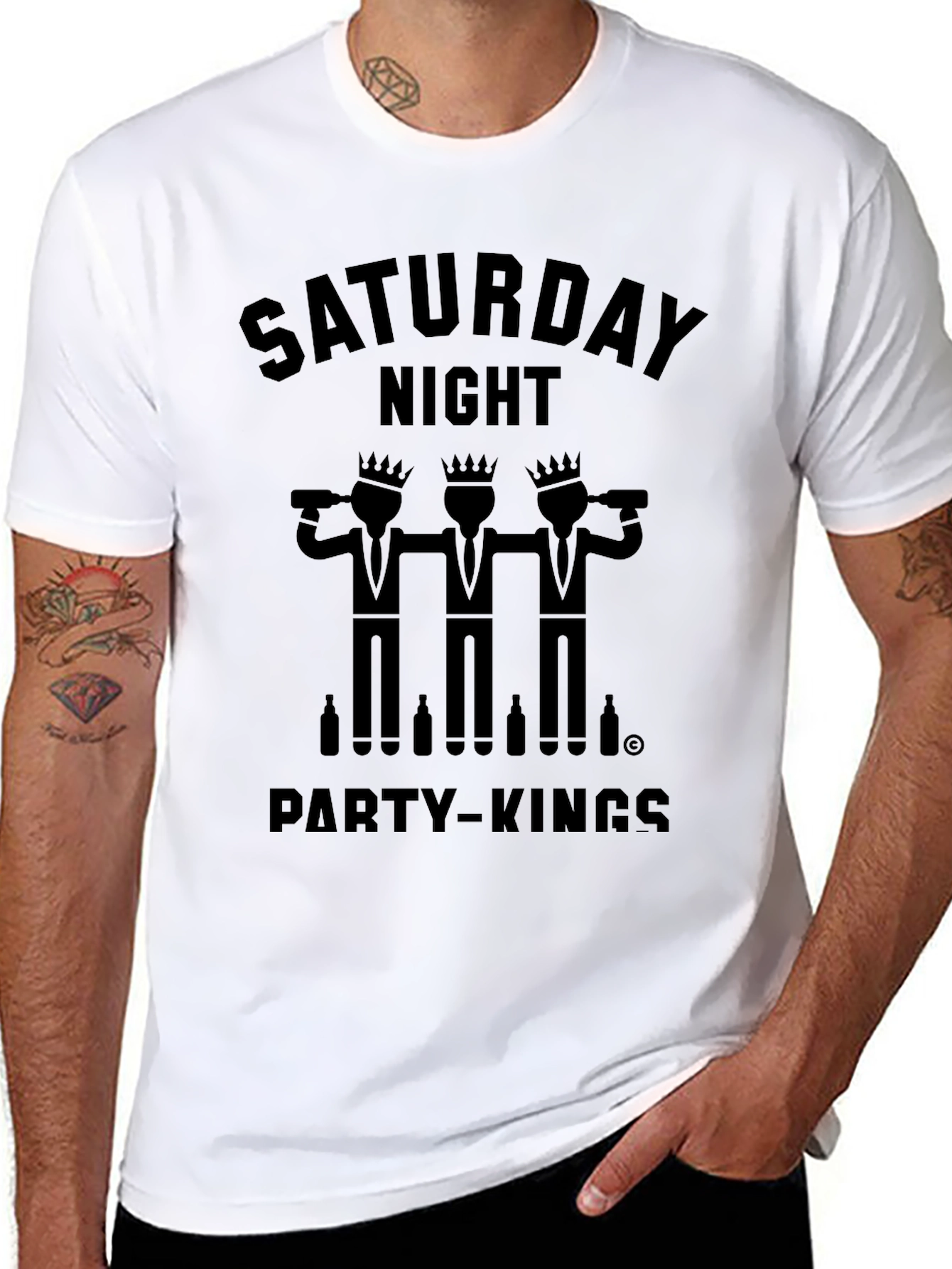 Saturday Night Party Kings Graphic Tee