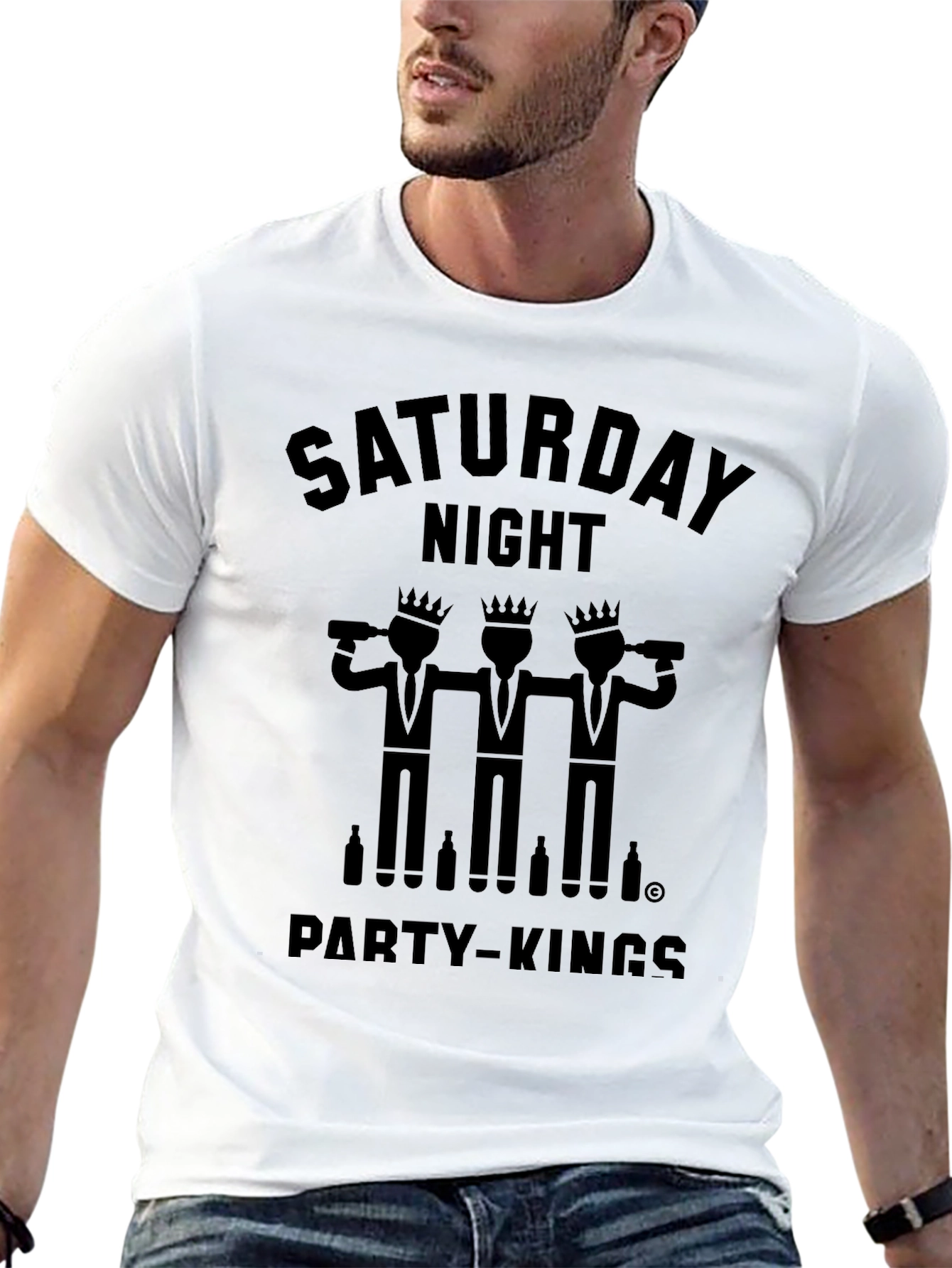 Saturday Night Party Kings Graphic Tee