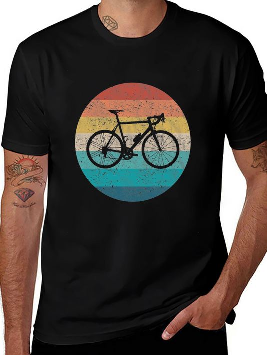 Vintage Style Cycling T-Shirt - Retro Bike Design