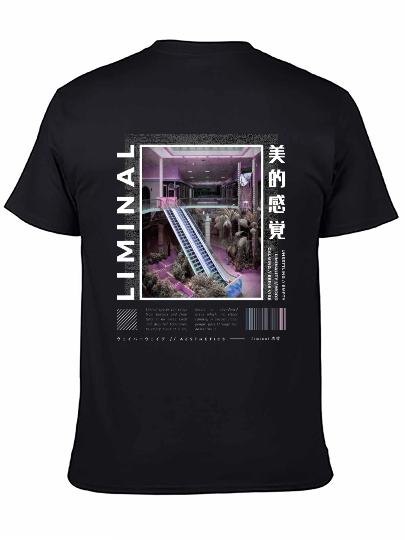 Liminal Aesthetics T-Shirt - Empty Mall Design